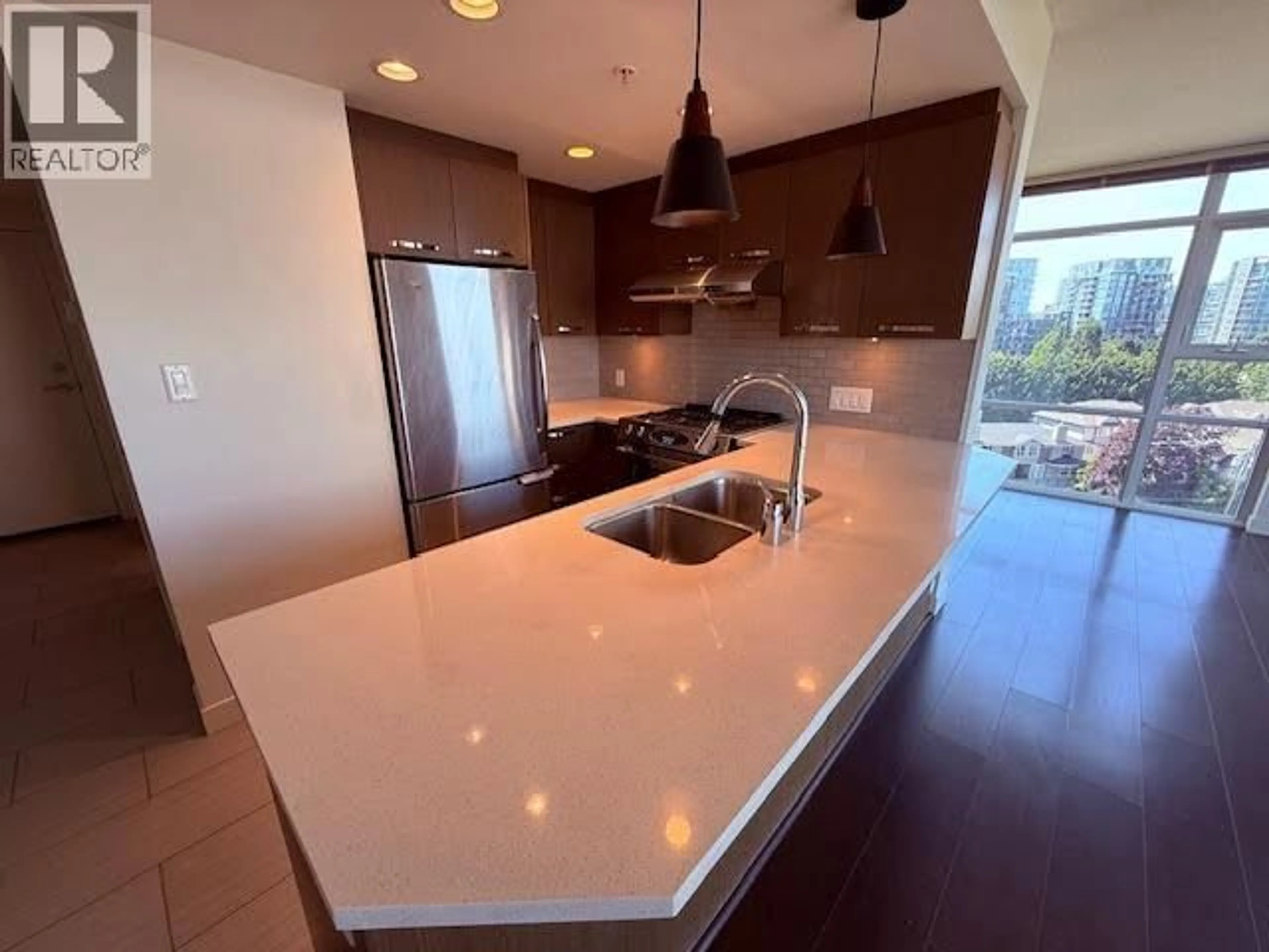 Open concept kitchen, ceramic/tile floor for 1009 - 8333 ANDERSON ROAD, Richmond British Columbia V6Y0E2