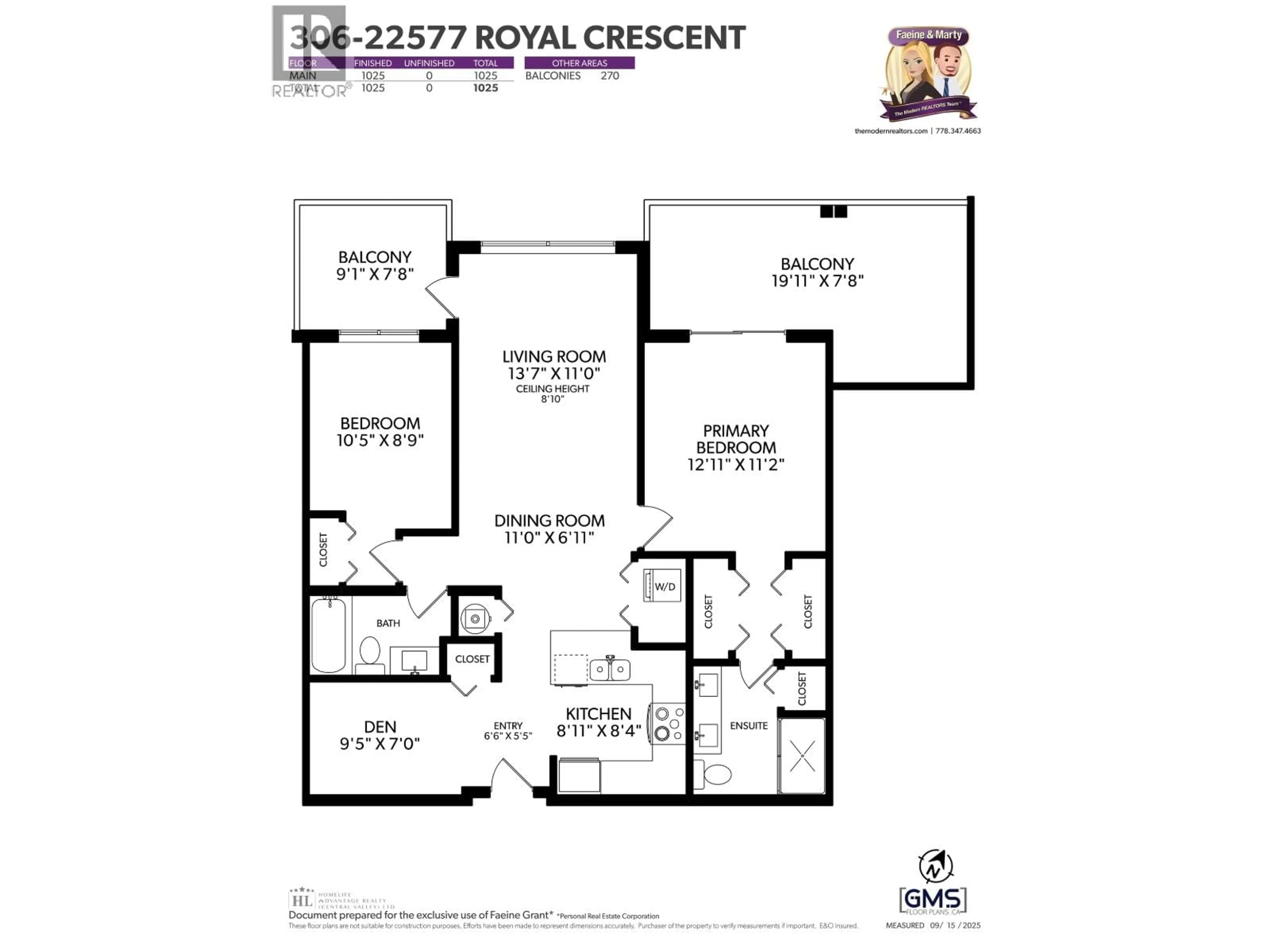 Floor plan for 306 - 22577 ROYAL CRESCENT, Maple Ridge British Columbia V2X2M2