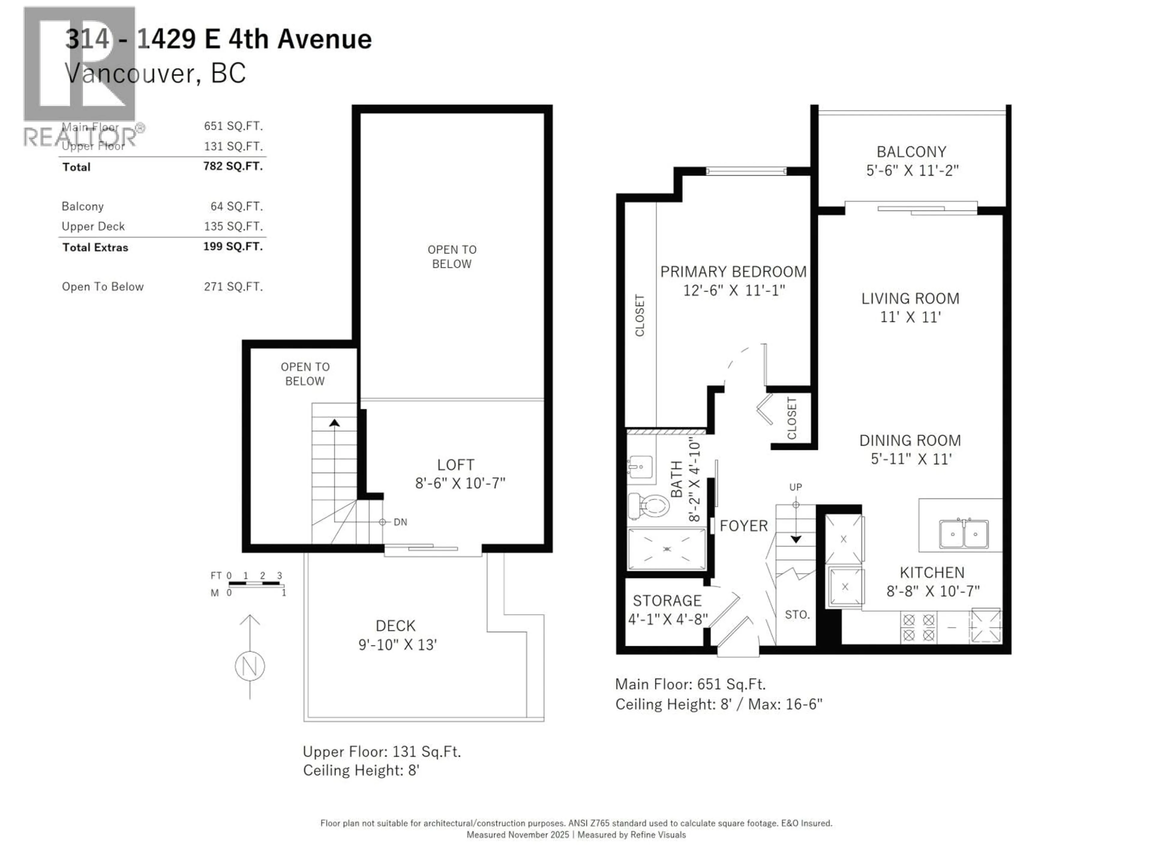 Floor plan for 314 - 1429 4TH AVENUE, Vancouver British Columbia V5N1J6