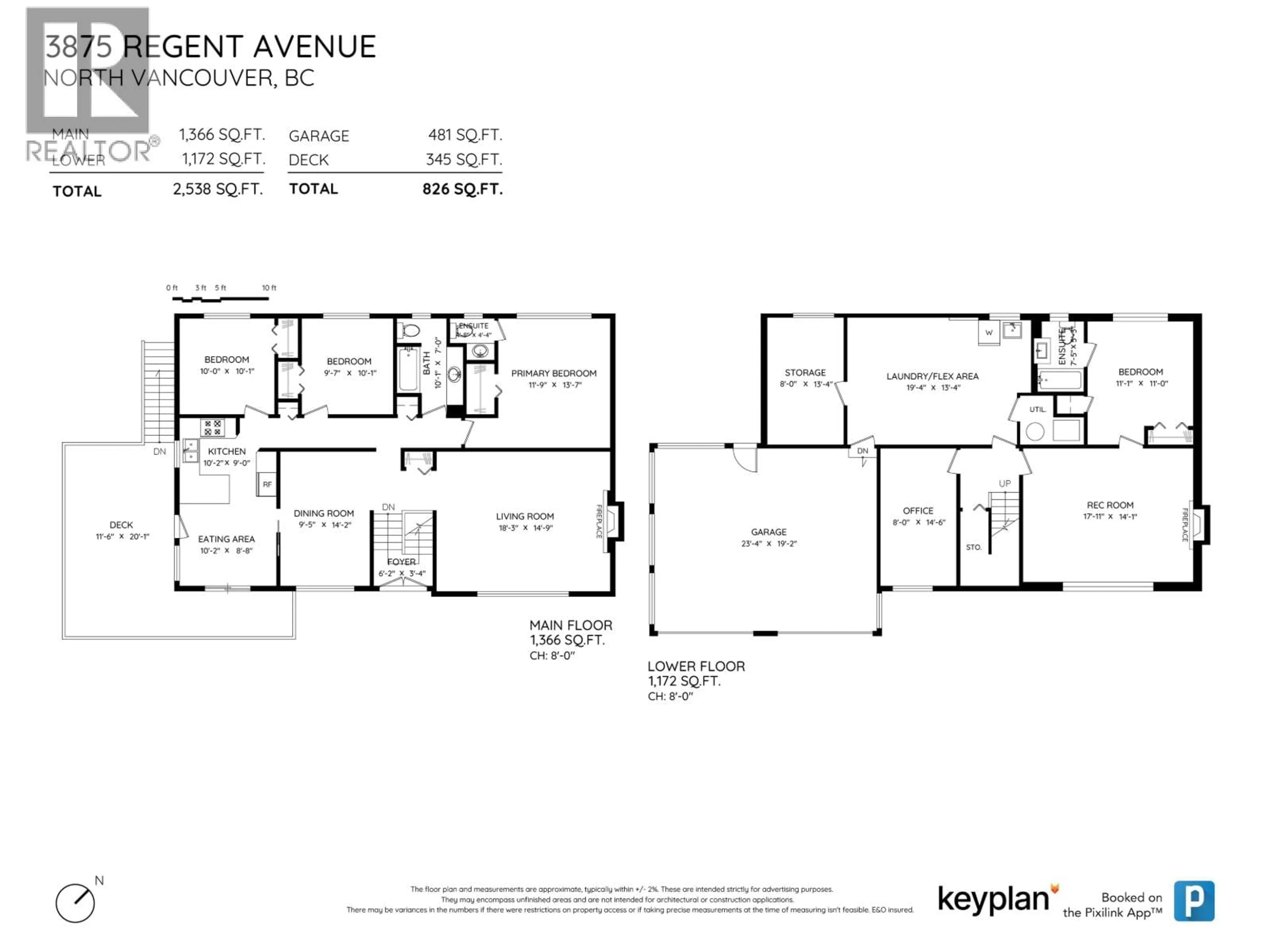 Floor plan for 3875 REGENT AVENUE, North Vancouver British Columbia V7N2C3