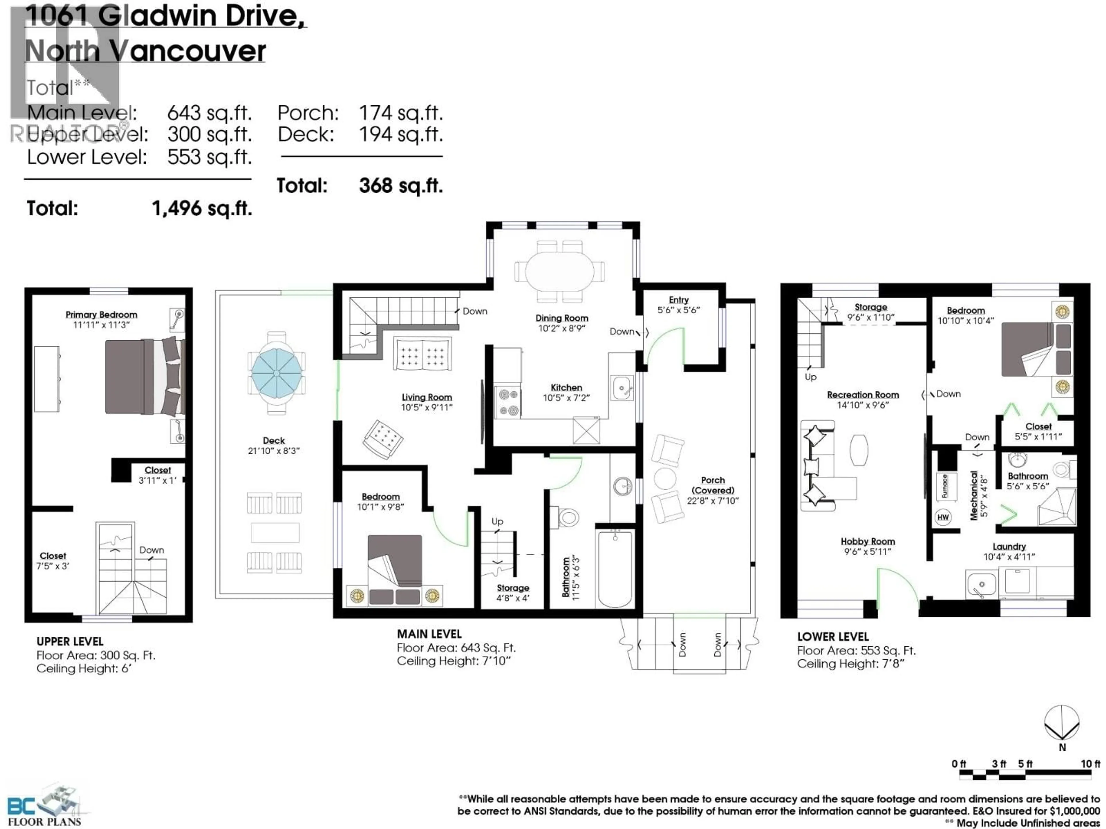 Floor plan for 1061 GLADWIN DRIVE, North Vancouver British Columbia V7R1A1