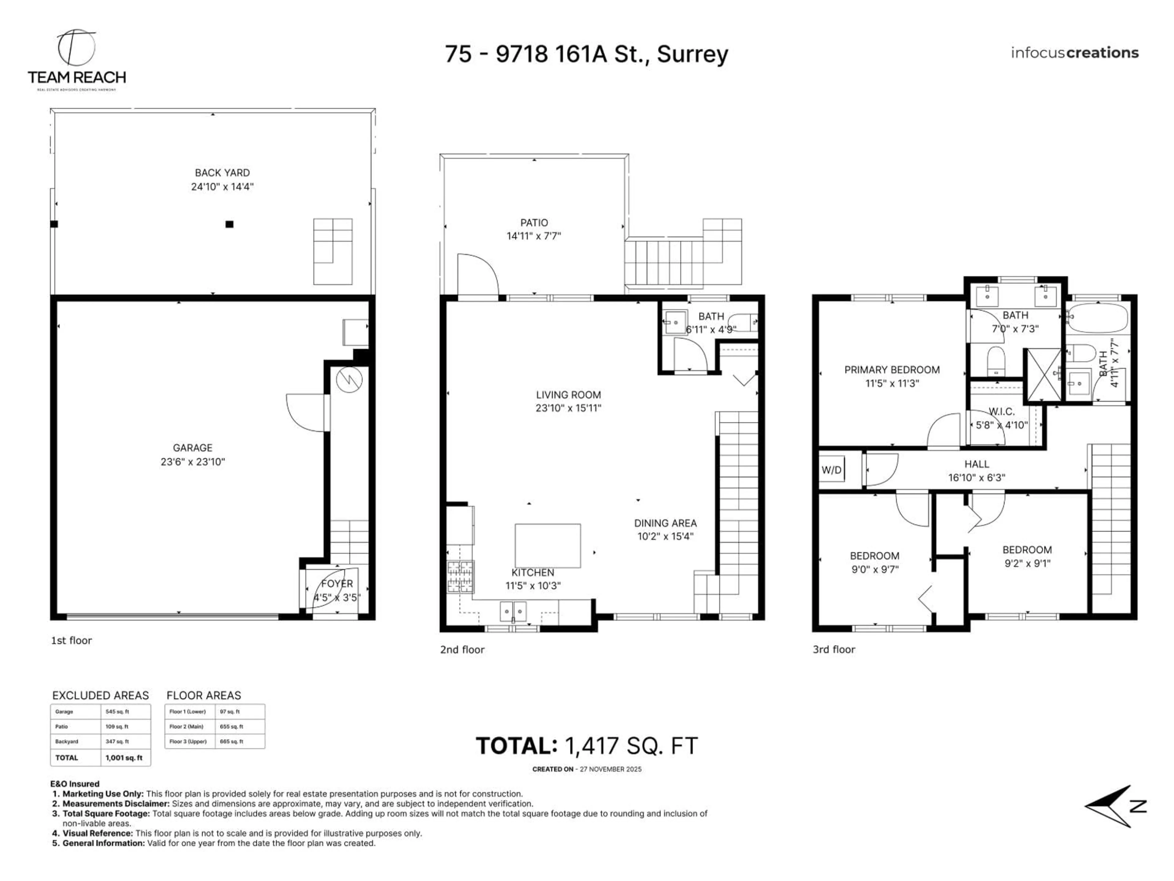 Floor plan for 75 - 9718 161A STREET, Surrey British Columbia V4N6S7