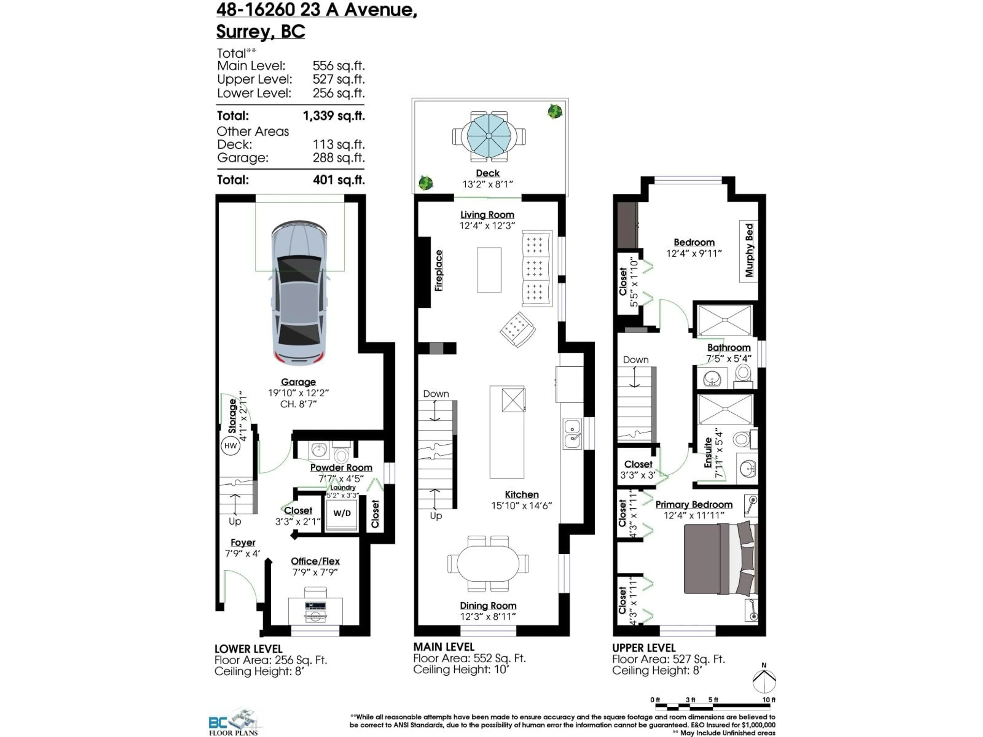 Floor plan for 48 - 16260 23A AVENUE, Surrey British Columbia V3Z0P7