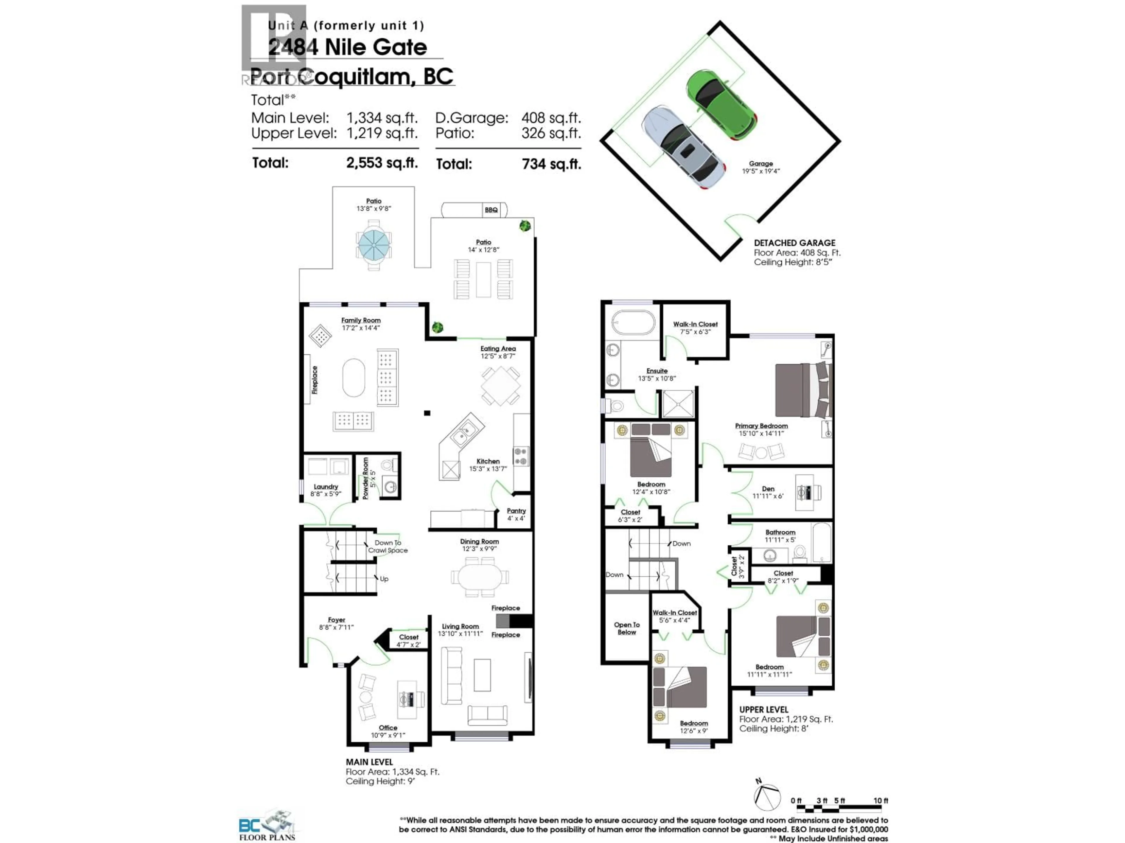 Floor plan for A - 2484 NILE GATE, Port Coquitlam British Columbia V3B8B3