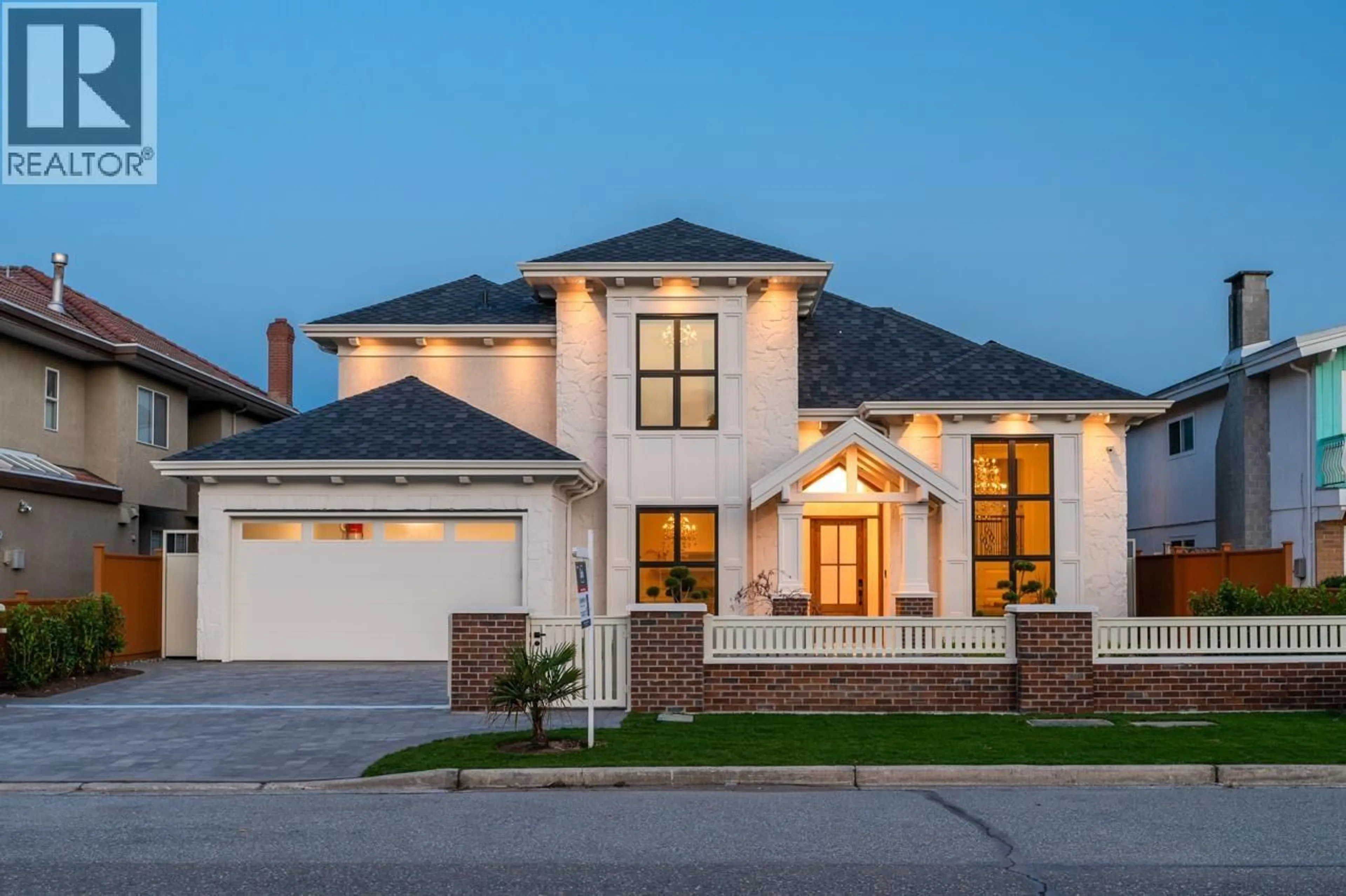 Home with brick exterior material, street for 7160 MONTANA ROAD, Richmond British Columbia V7C4K3