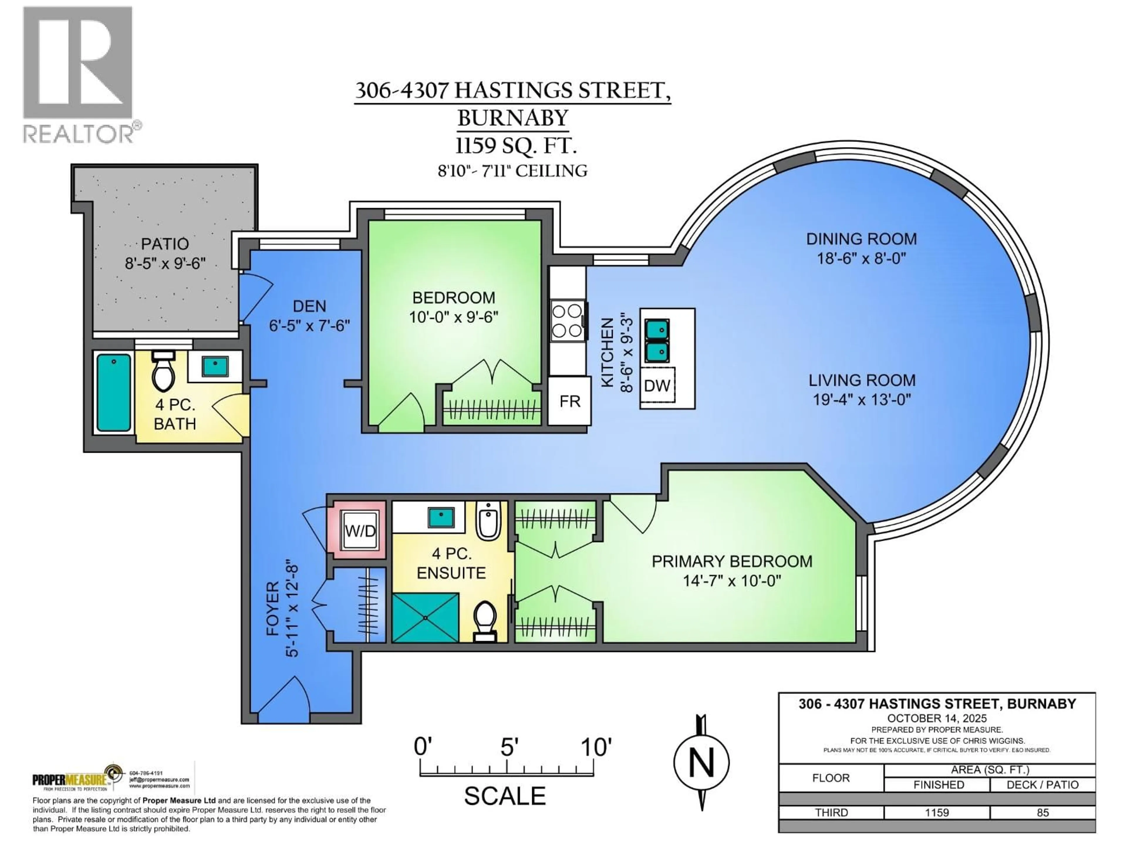 Floor plan for 306 - 4307 HASTINGS STREET, Burnaby British Columbia V5C2J7