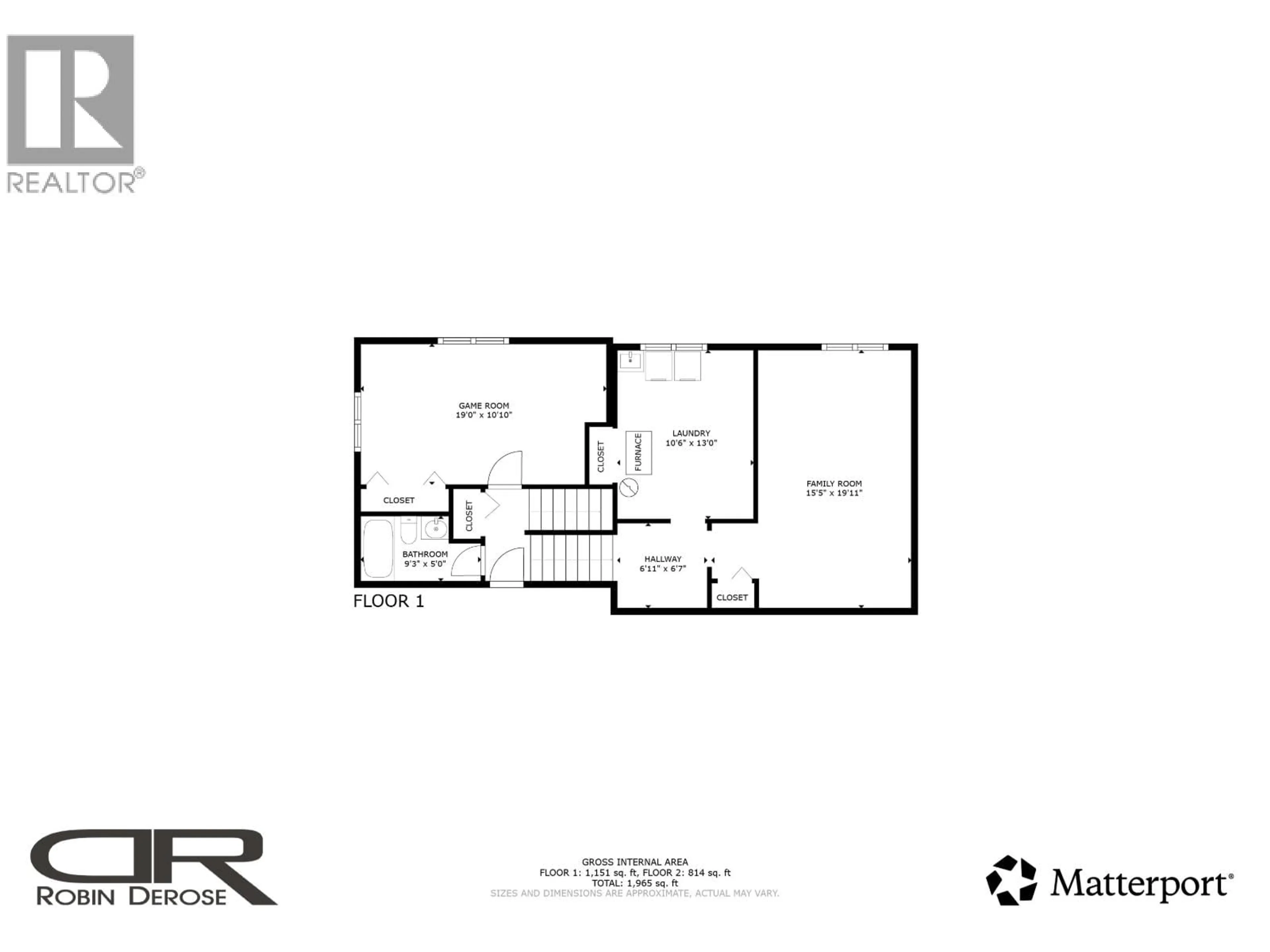 Floor plan for 9603 93 STREET, Fort St. John British Columbia V1J5R9