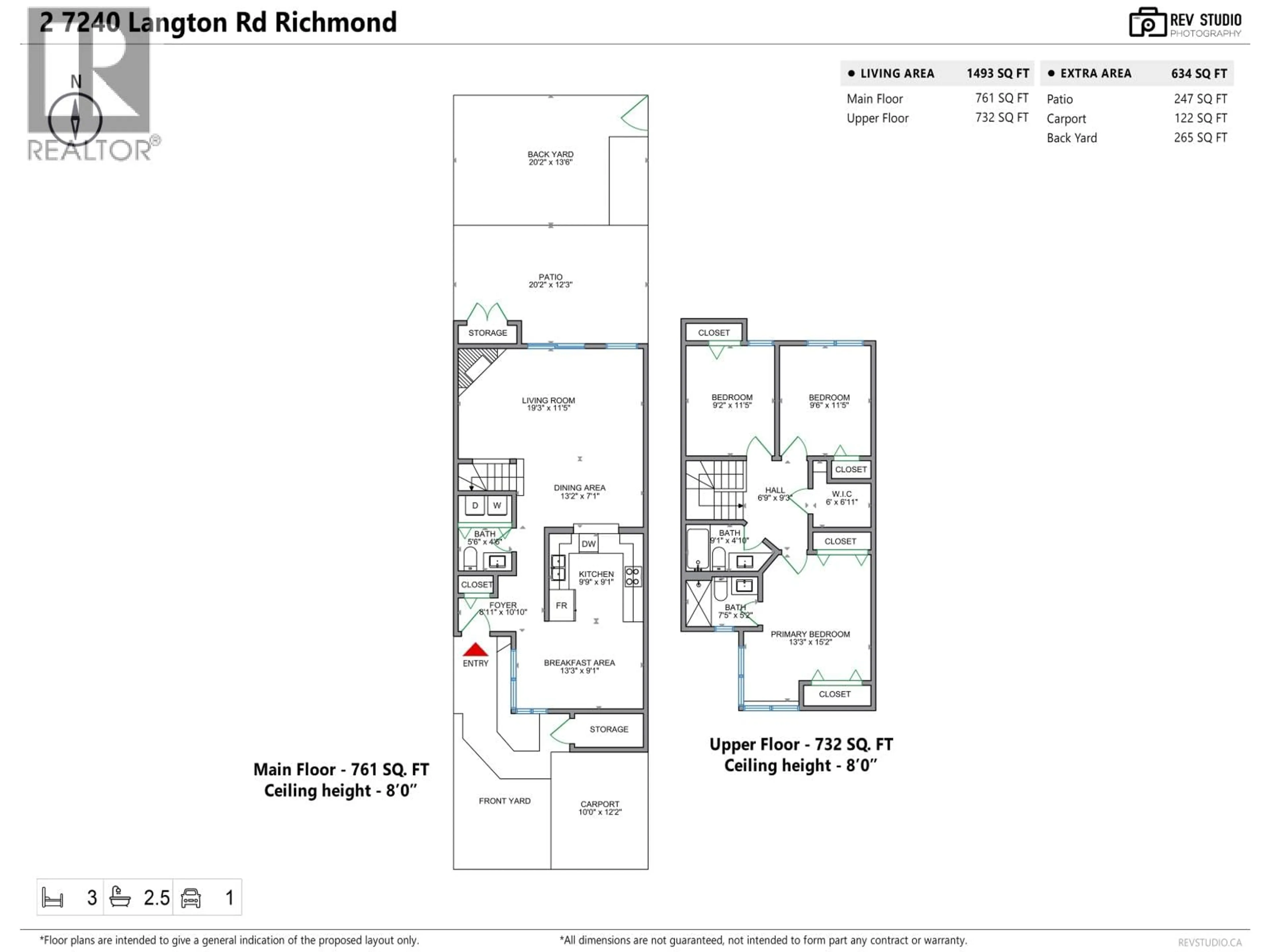 Floor plan for 2 - 7240 LANGTON ROAD, Richmond British Columbia V7C4B2