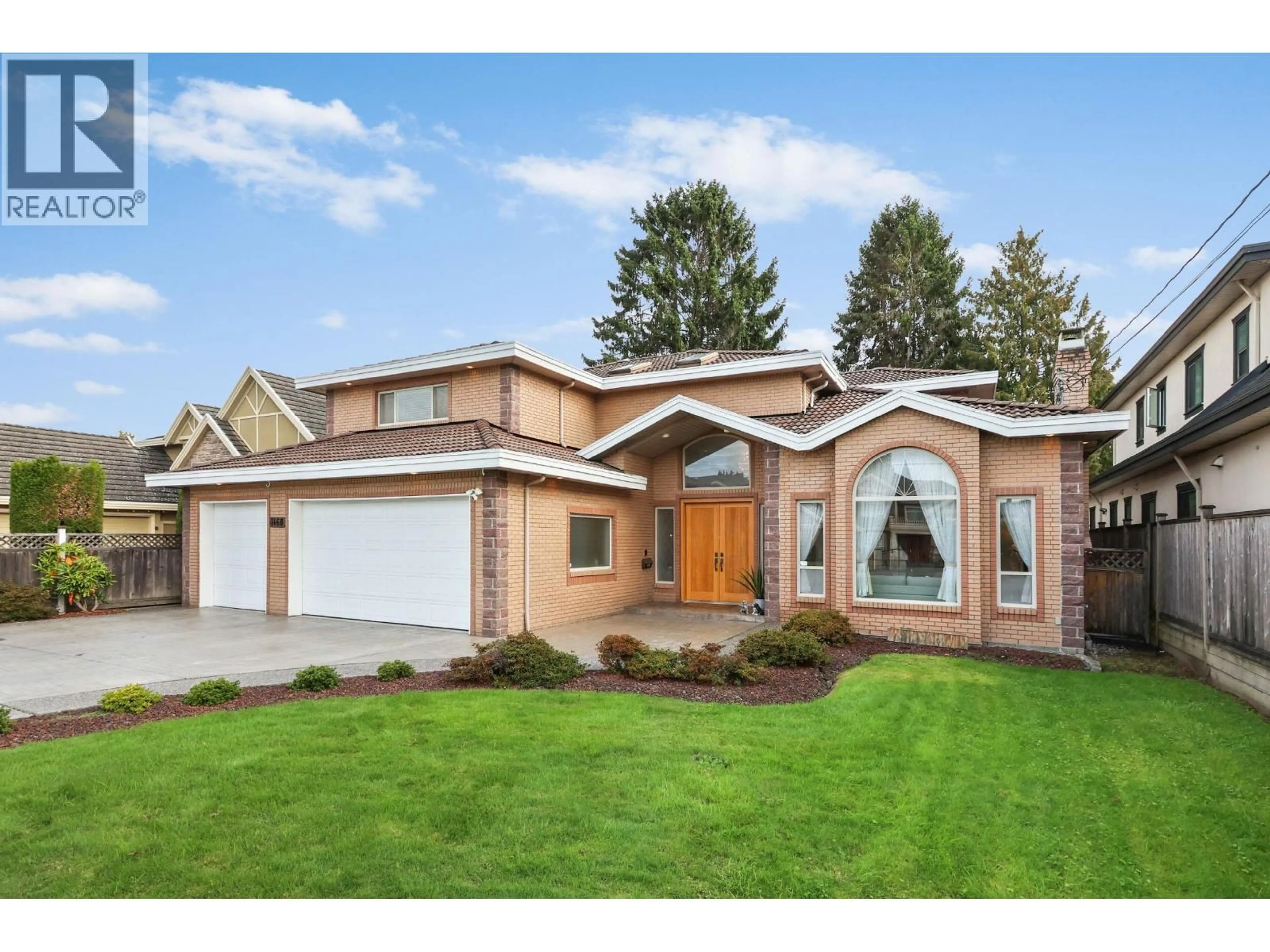 Home with brick exterior material, street for 7460 LOMBARD ROAD, Richmond British Columbia V7C3N1