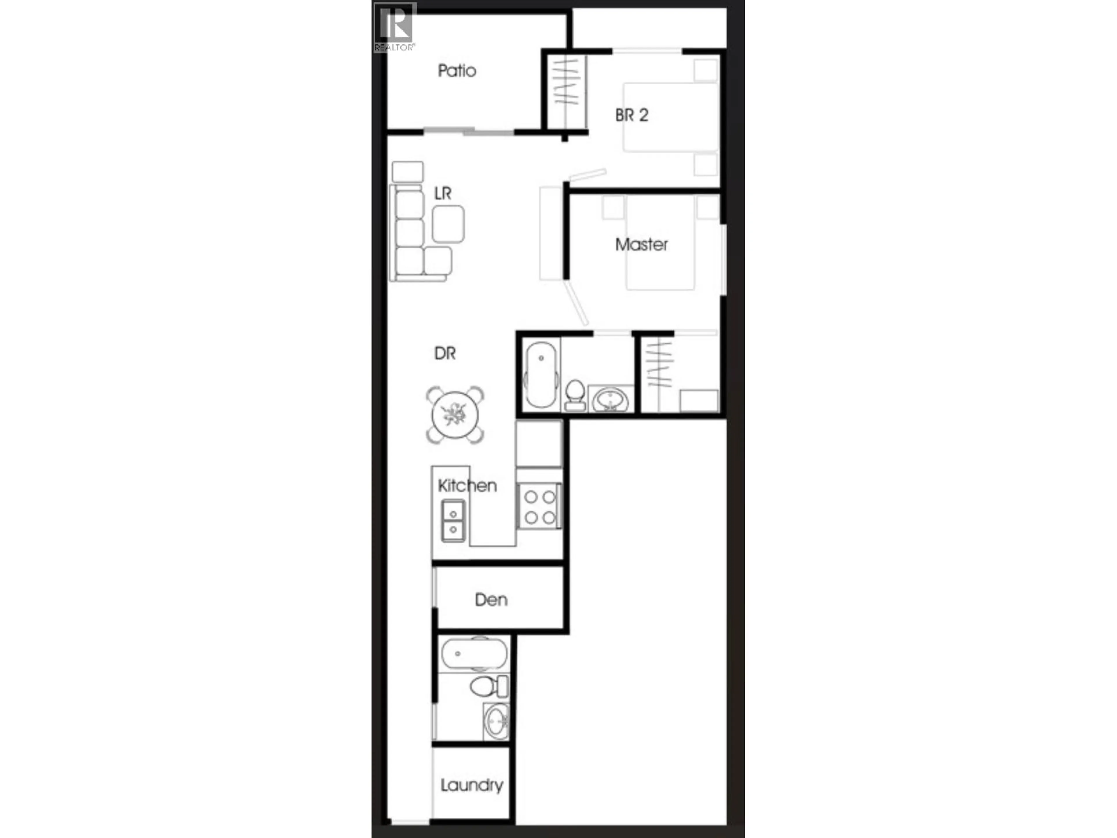 Floor plan for 208 - 2889 1ST AVENUE, Vancouver British Columbia V5M0G2