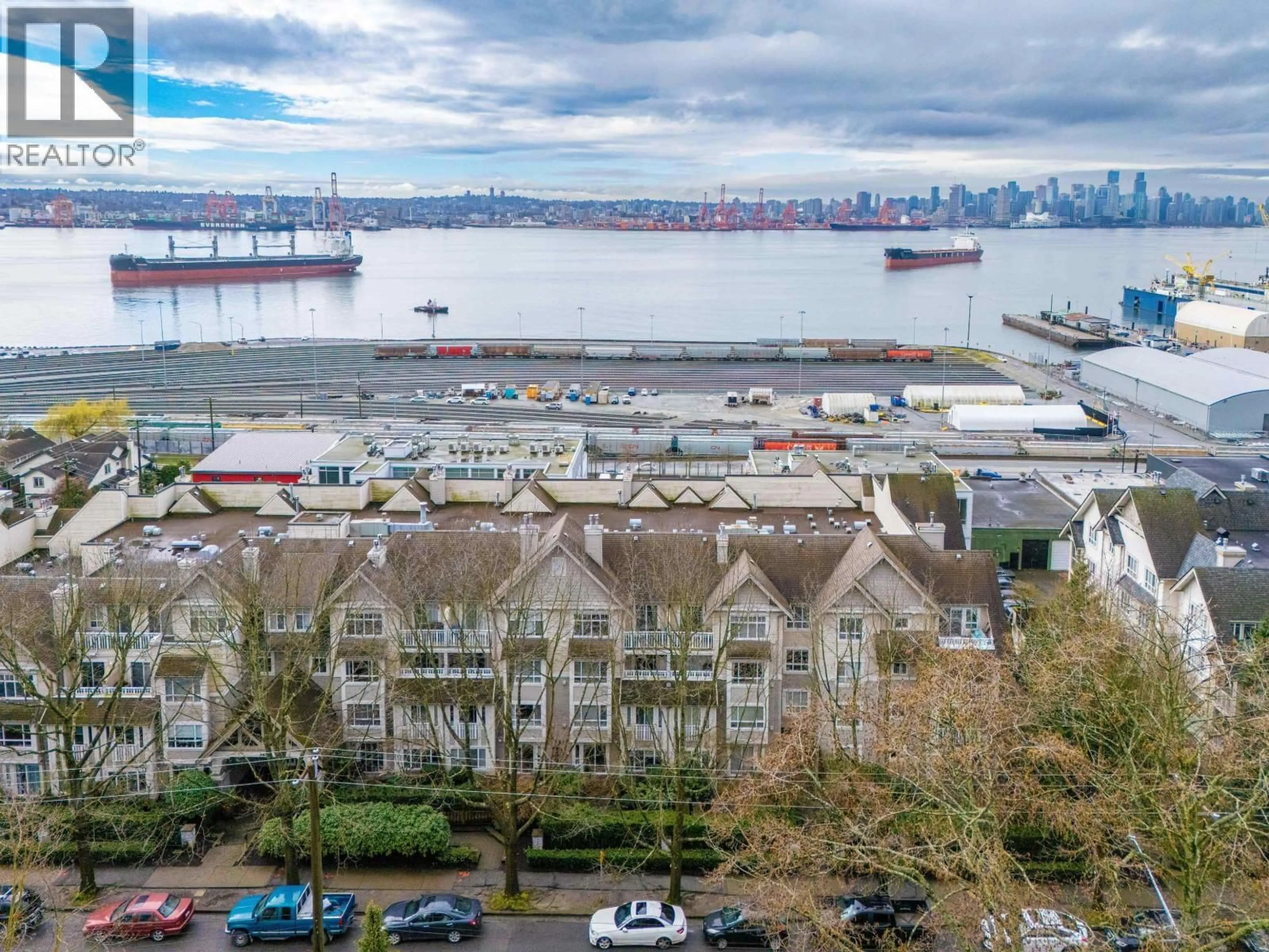 A pic from outside/outdoor area/front of a property/back of a property/a pic from drone, water/lake/river/ocean view for 213 - 365 1ST STREET, North Vancouver British Columbia V7L4W5