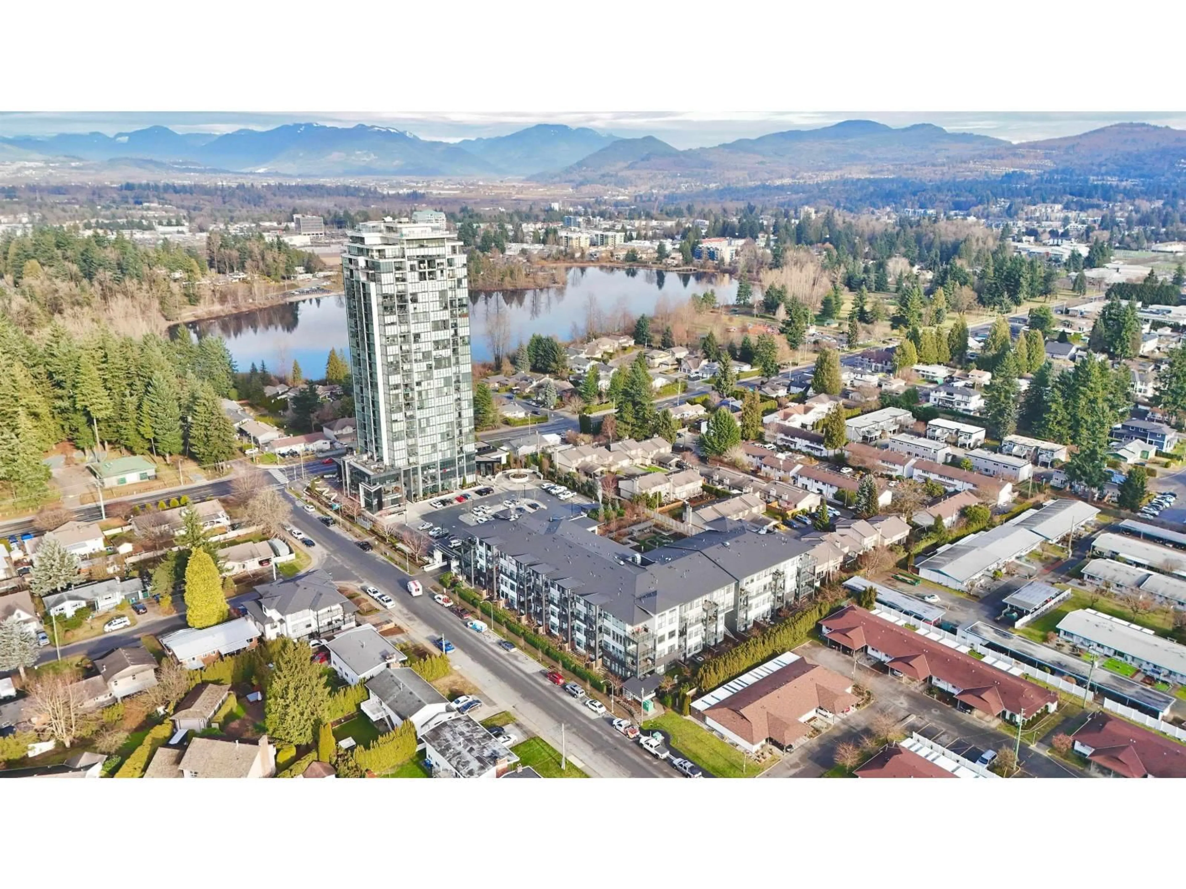 A pic from outside/outdoor area/front of a property/back of a property/a pic from drone, water/lake/river/ocean view for 219 - 2120 GLADWIN ROAD, Abbotsford British Columbia V2S0L7