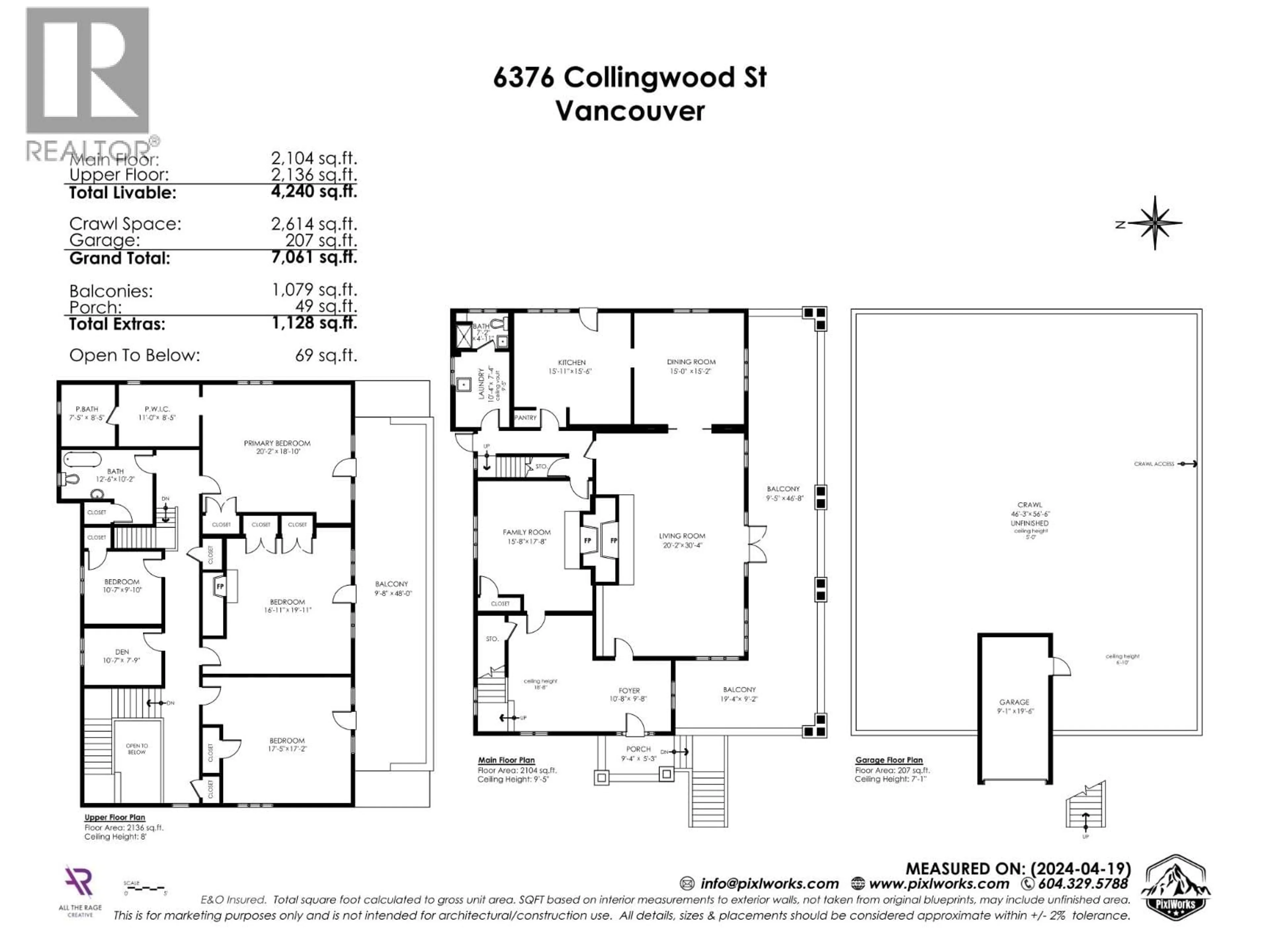 Floor plan for 6376 COLLINGWOOD STREET, Vancouver British Columbia V6N1T6