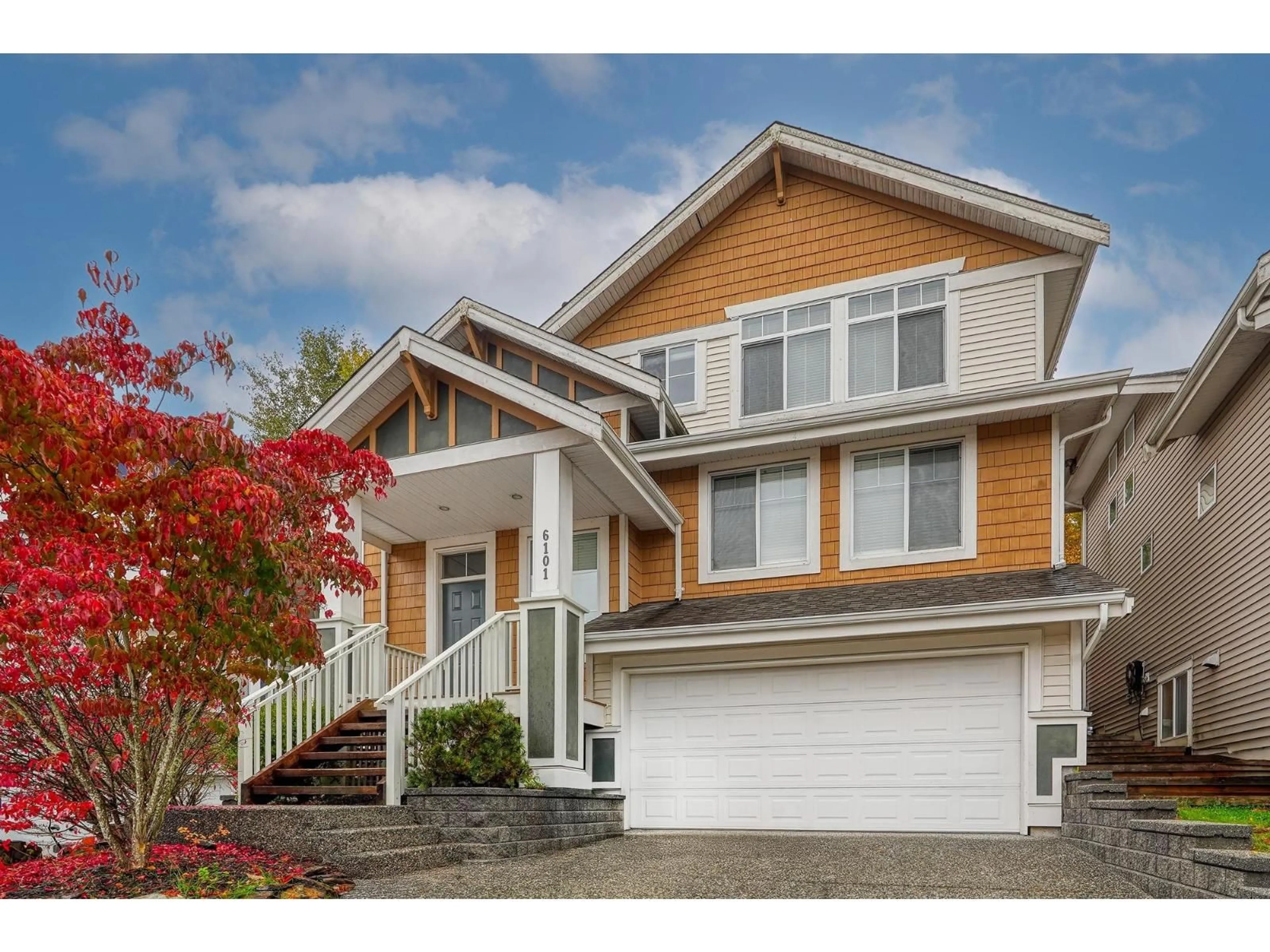 Home with vinyl exterior material, street for 6101 151 STREET, Surrey British Columbia V3S5J7