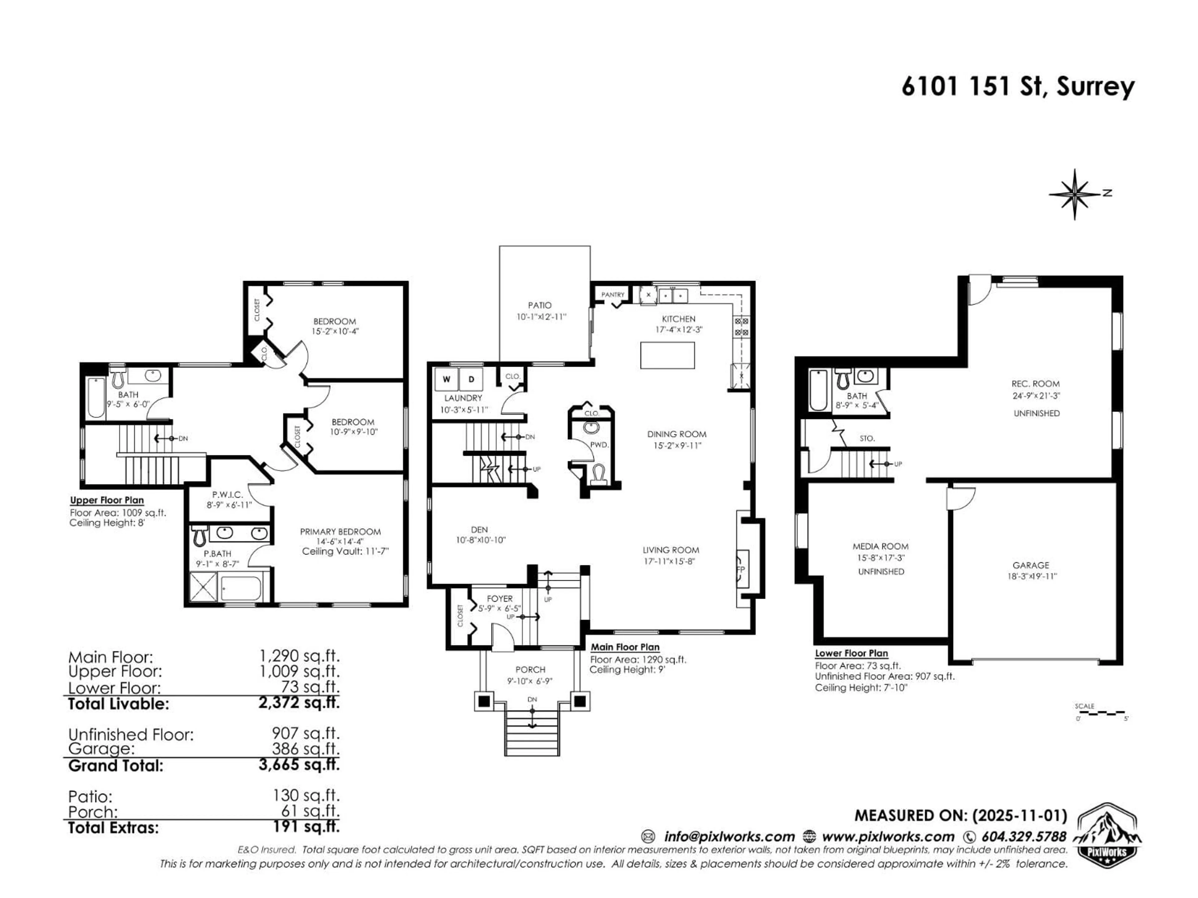 Floor plan for 6101 151 STREET, Surrey British Columbia V3S5J7