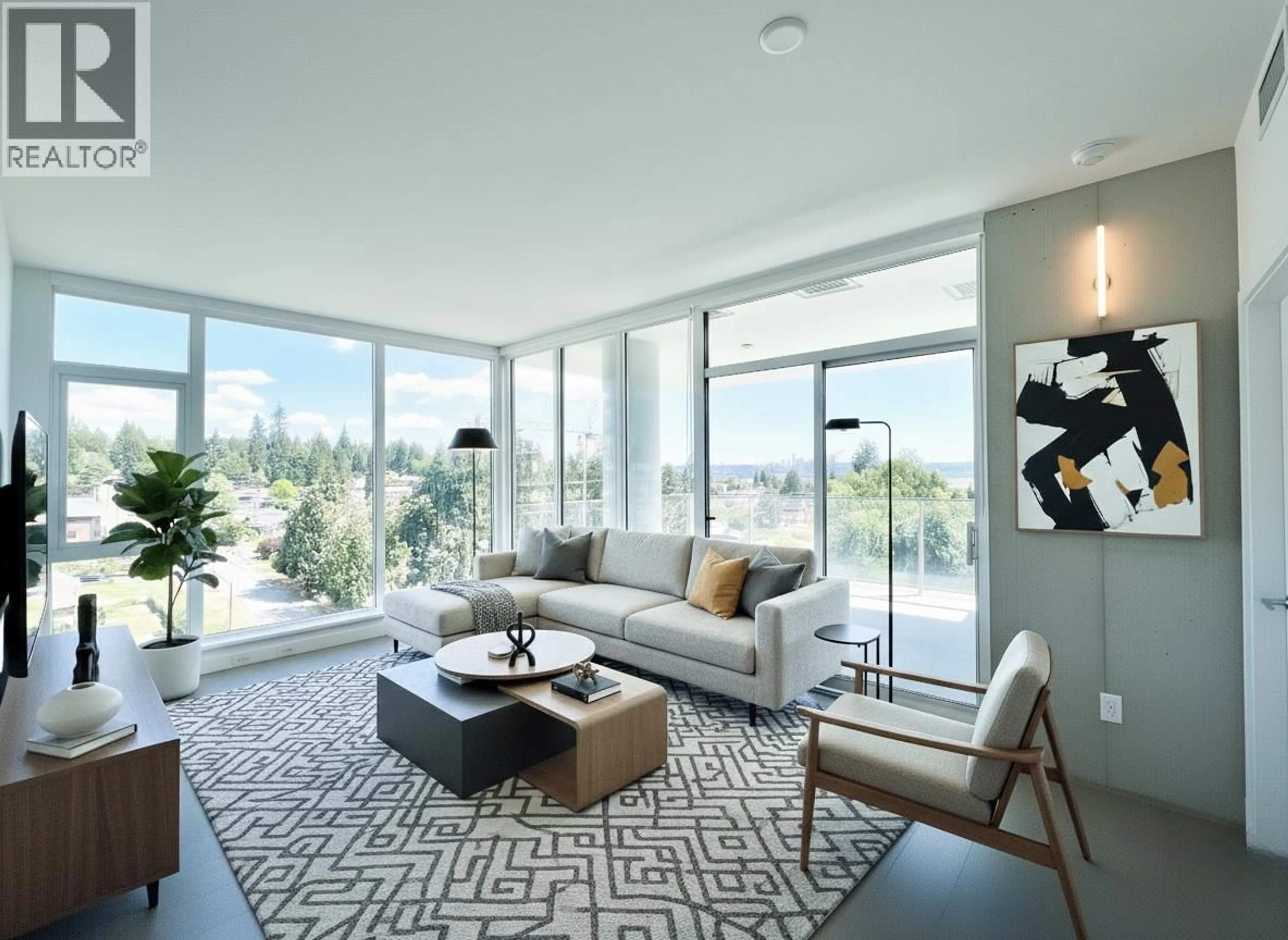 Living room with furniture, unknown for 704 - 555 SYDNEY AVENUE, Coquitlam British Columbia V3K0G5