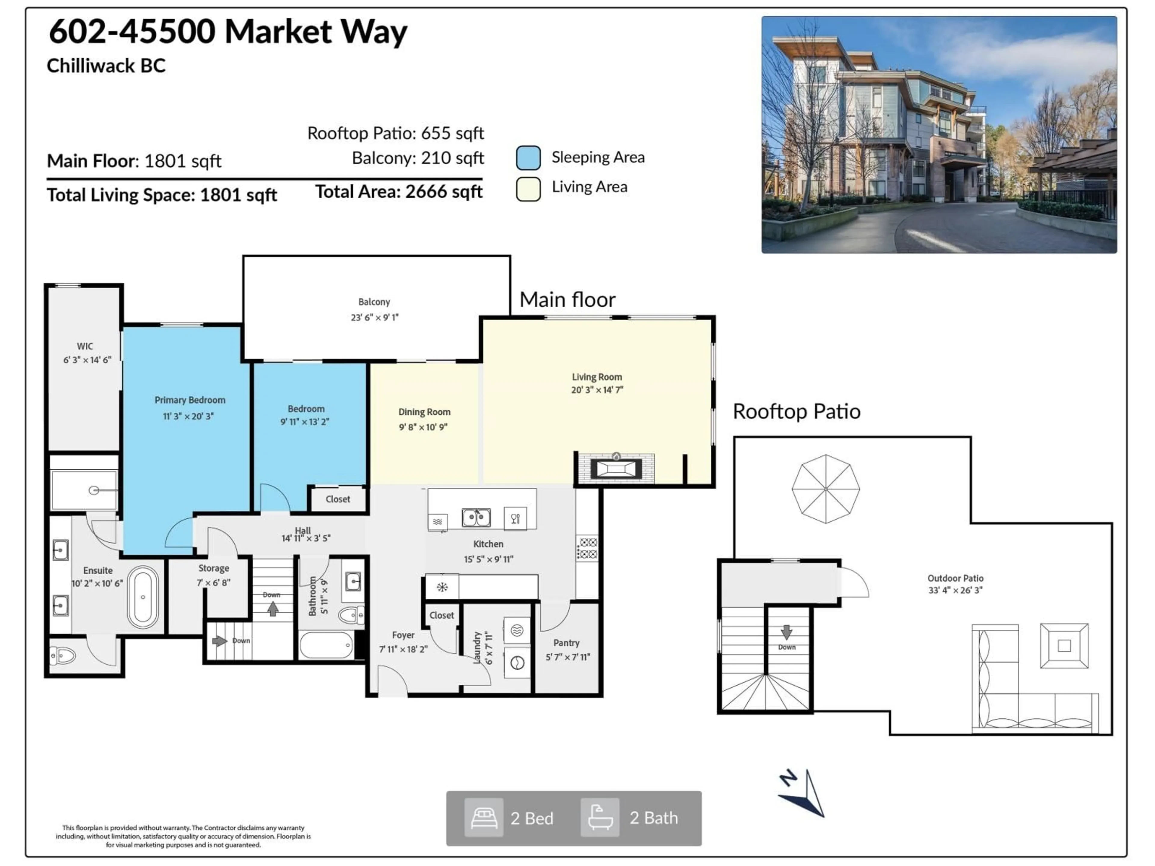 Floor plan for 602 - 45500 MARKET WAY, Chilliwack British Columbia V2R6G5