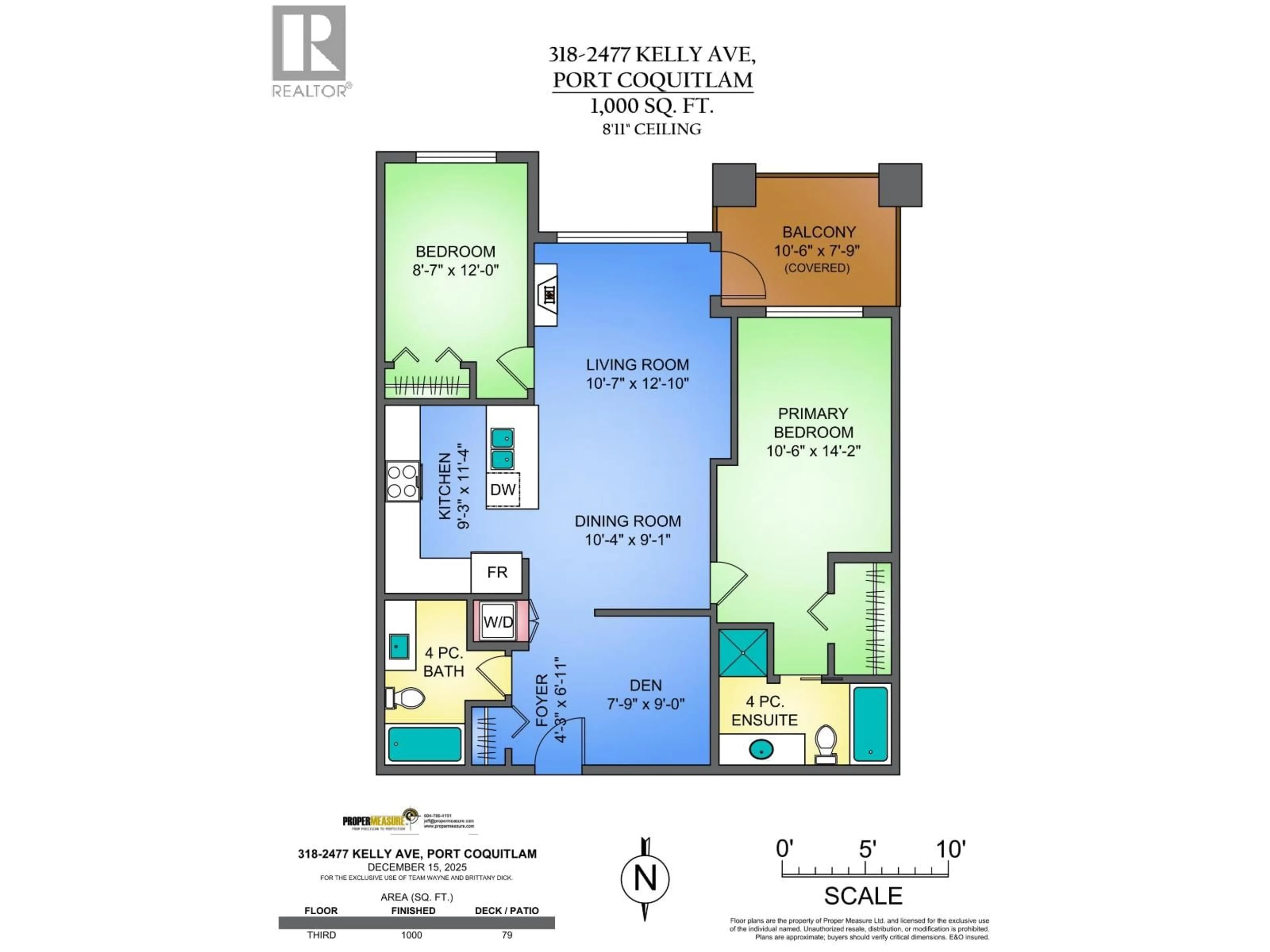 Floor plan for 318 - 2477 KELLY AVENUE, Port Coquitlam British Columbia V3C0B3