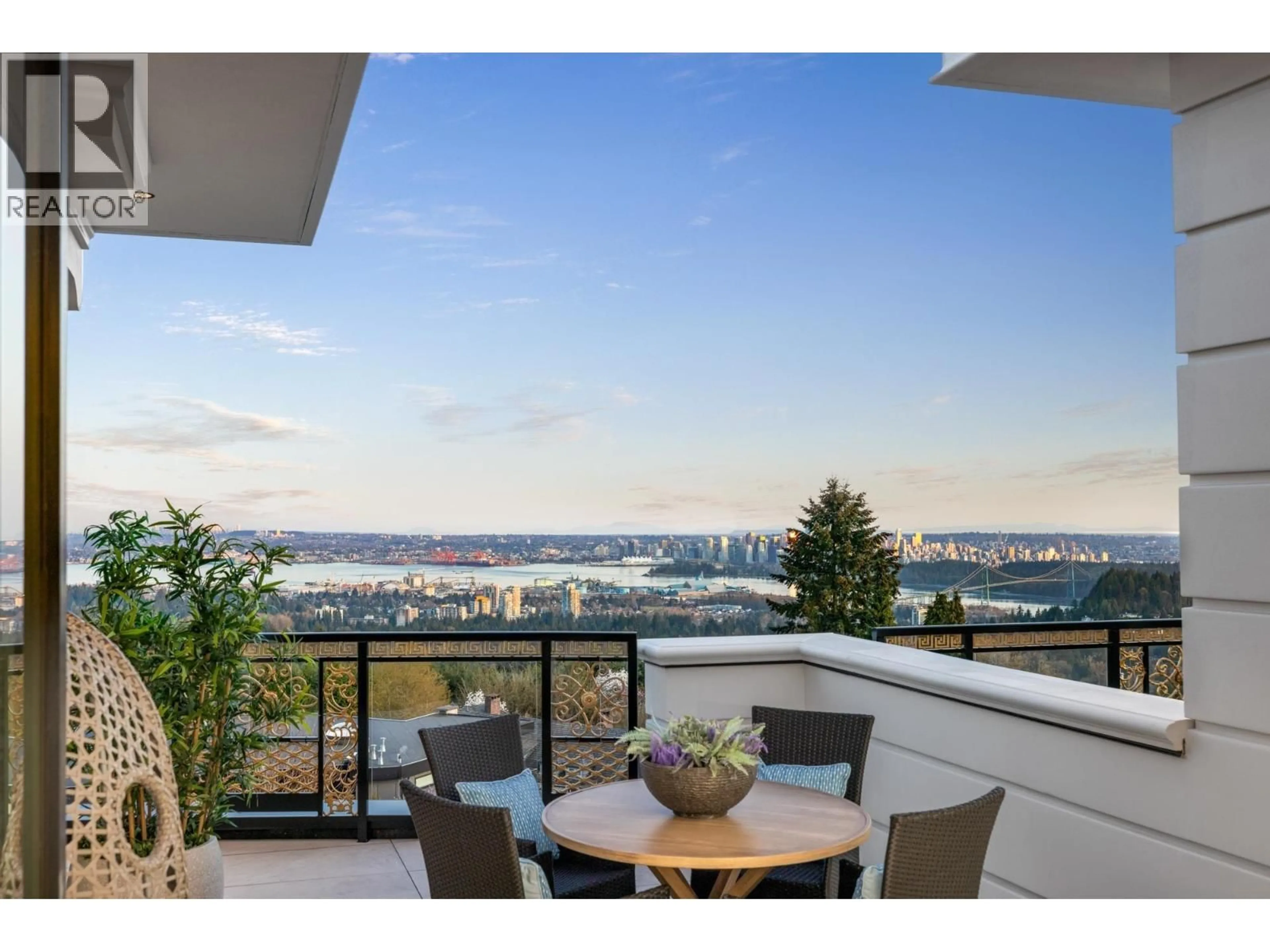 Balcony in the apartment, water/lake/river/ocean view for 835 FARMLEIGH ROAD, West Vancouver British Columbia V7S1Z8