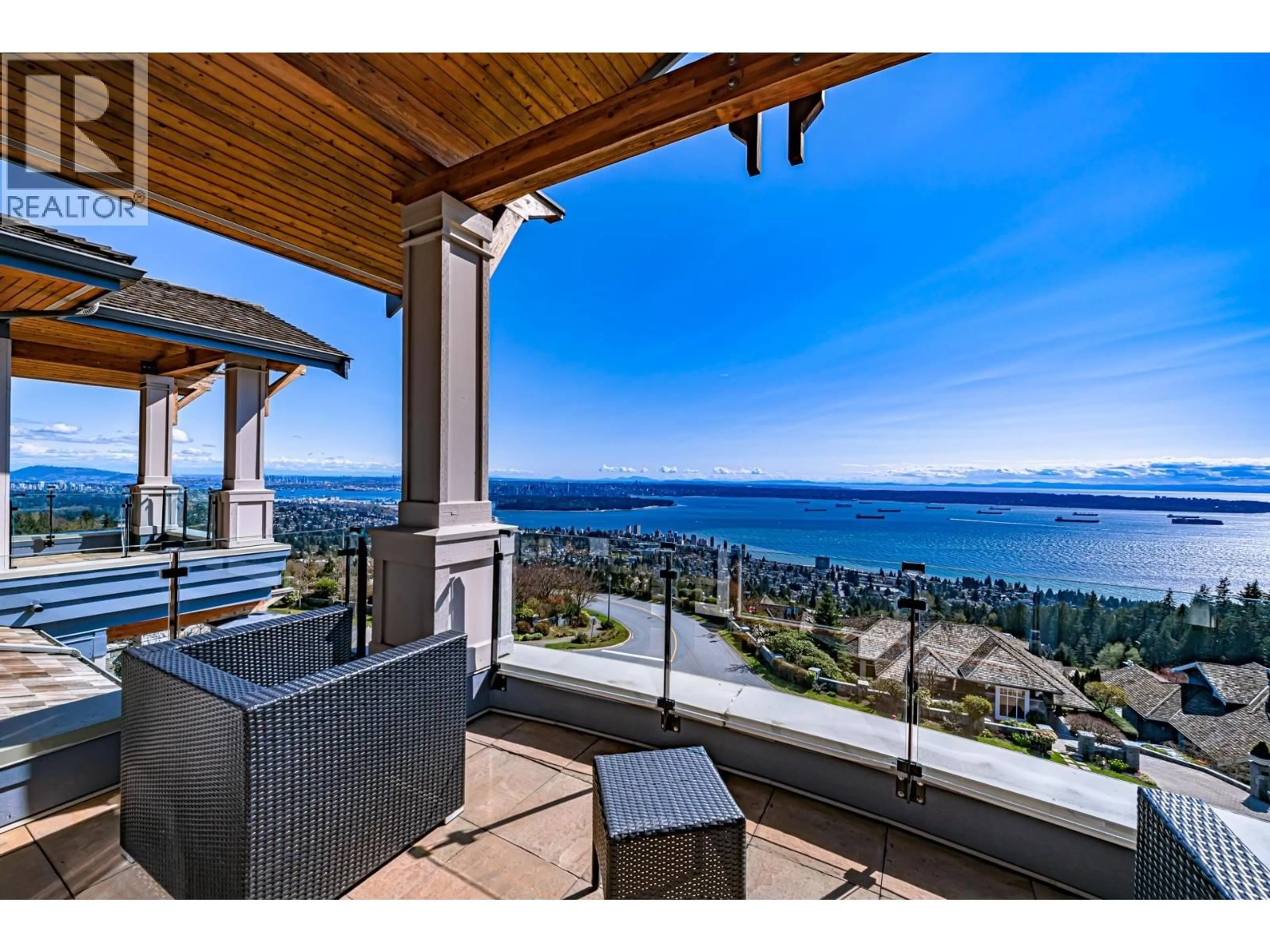 Patio, water/lake/river/ocean view for 2420 HALSTON COURT, West Vancouver British Columbia V7S3K3