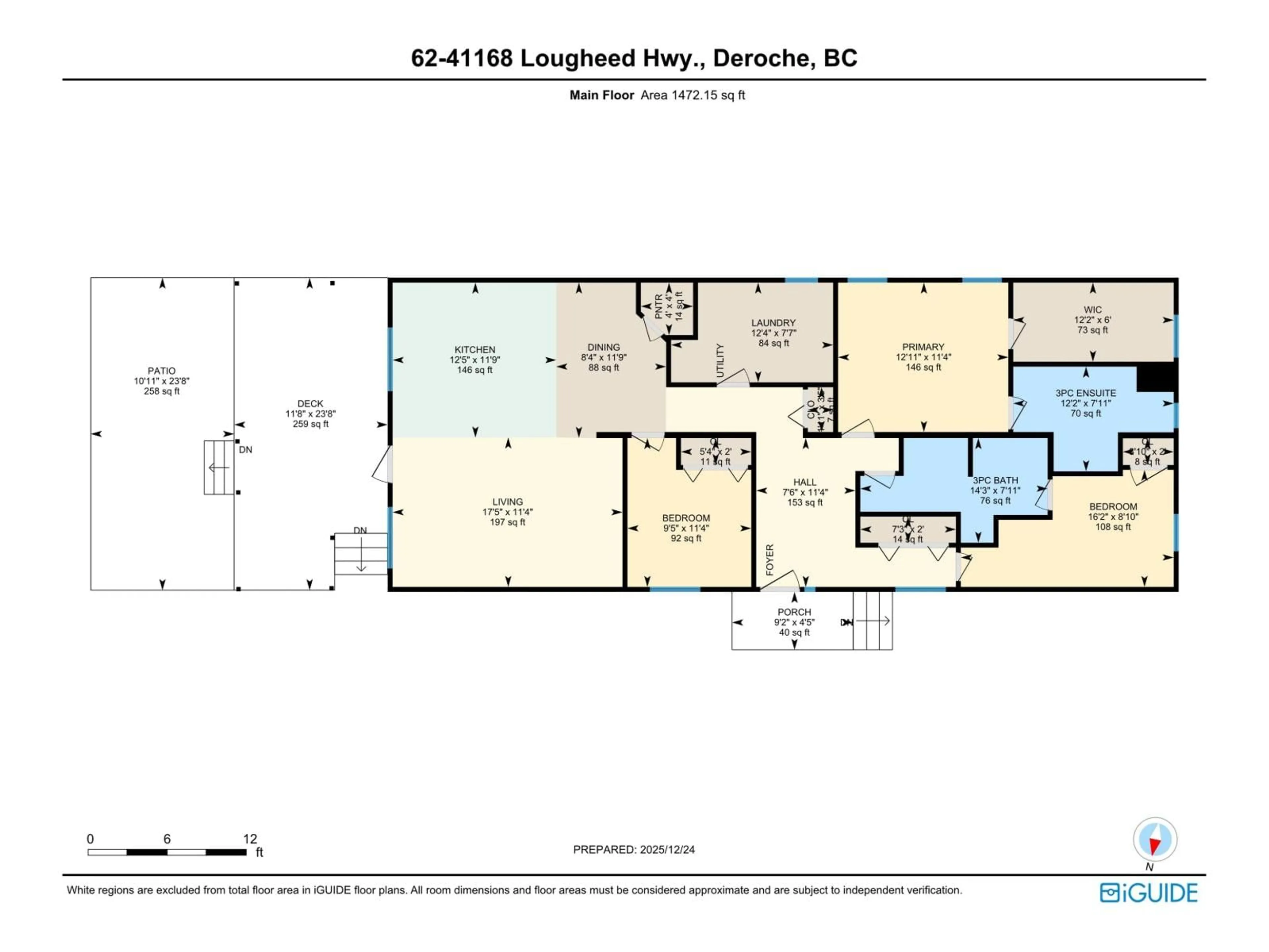 Floor plan for 62 - 41168 LOUGHEED HIGHWAY, Mission British Columbia V0M1G0