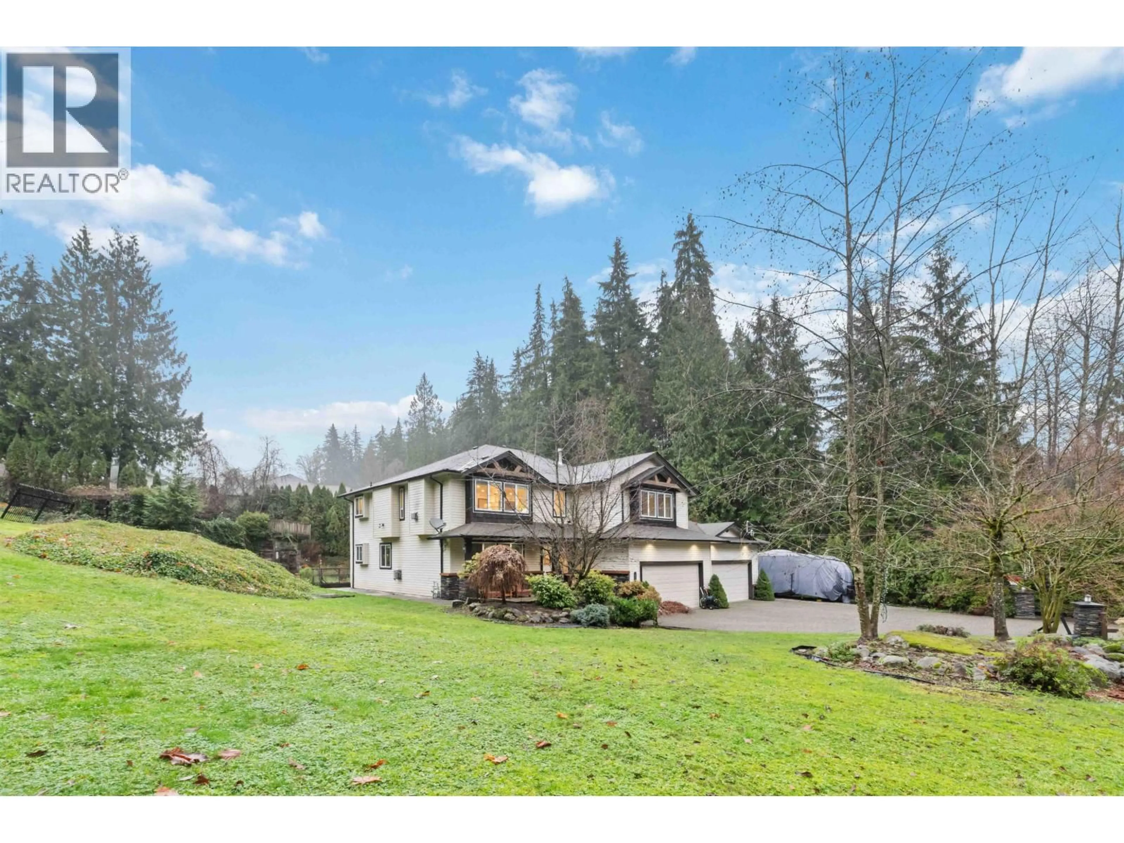 A pic from outside/outdoor area/front of a property/back of a property/a pic from drone, mountain view for 27111 122 AVENUE, Maple Ridge British Columbia V2W1C2