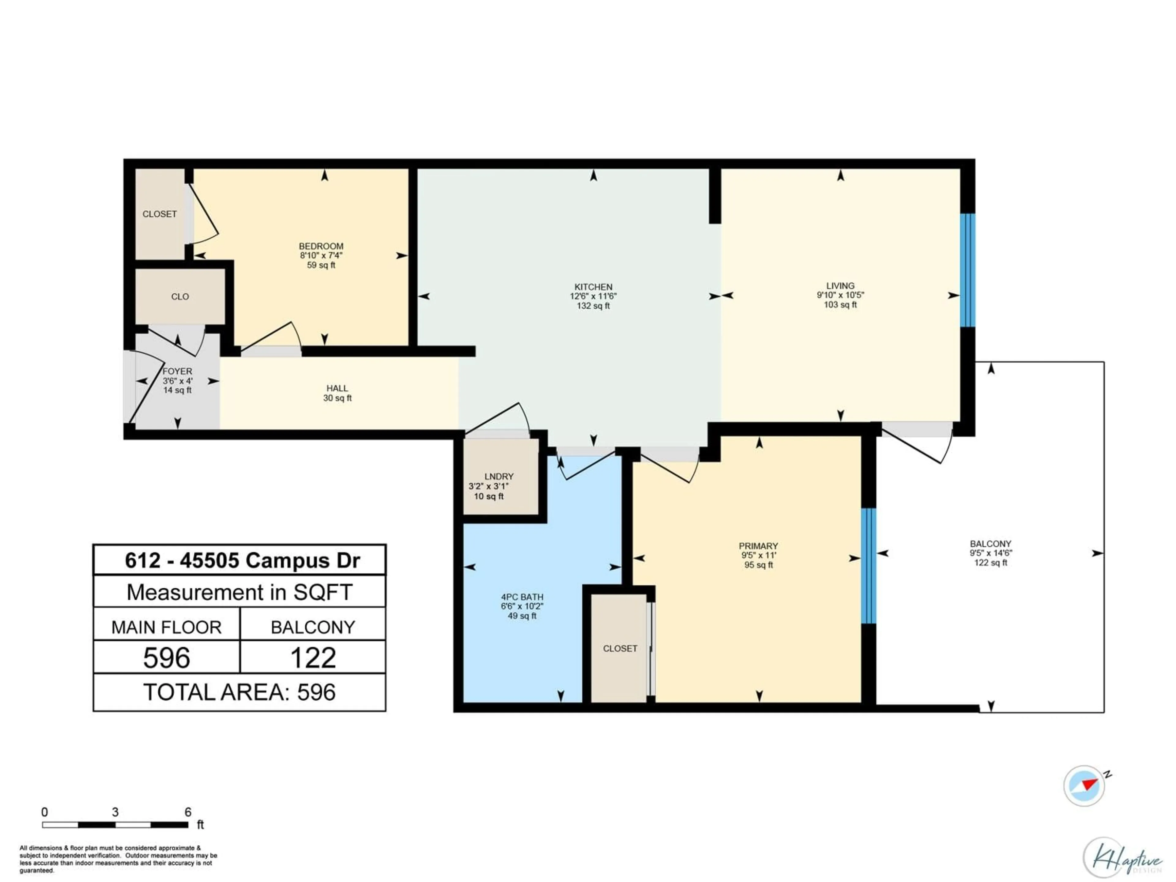 Floor plan for 612 - 45505 CAMPUS DRIVE, Chilliwack British Columbia V2R6L2