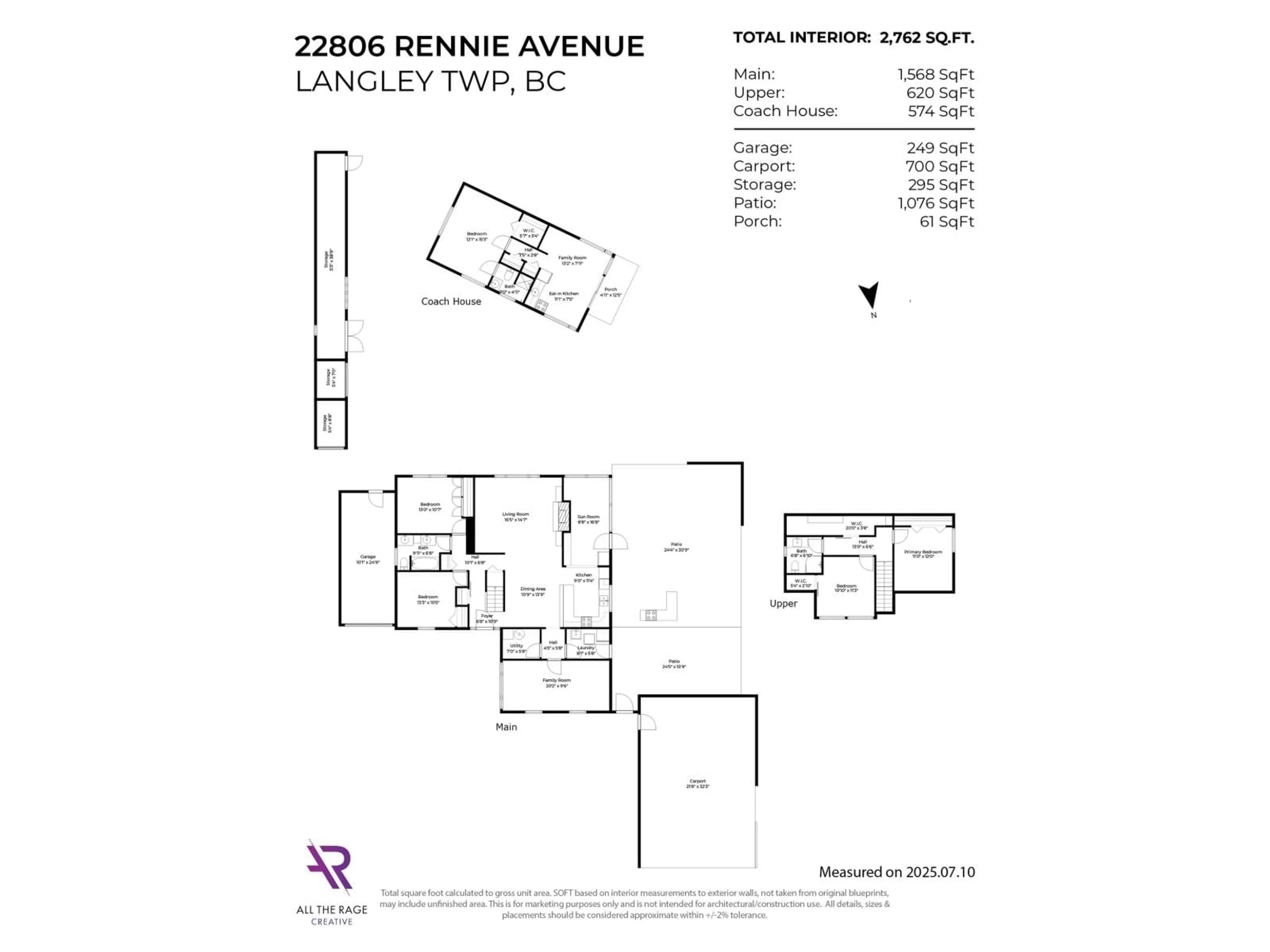 Floor plan for 22806 RENNIE AVENUE, Langley British Columbia V1M2S3