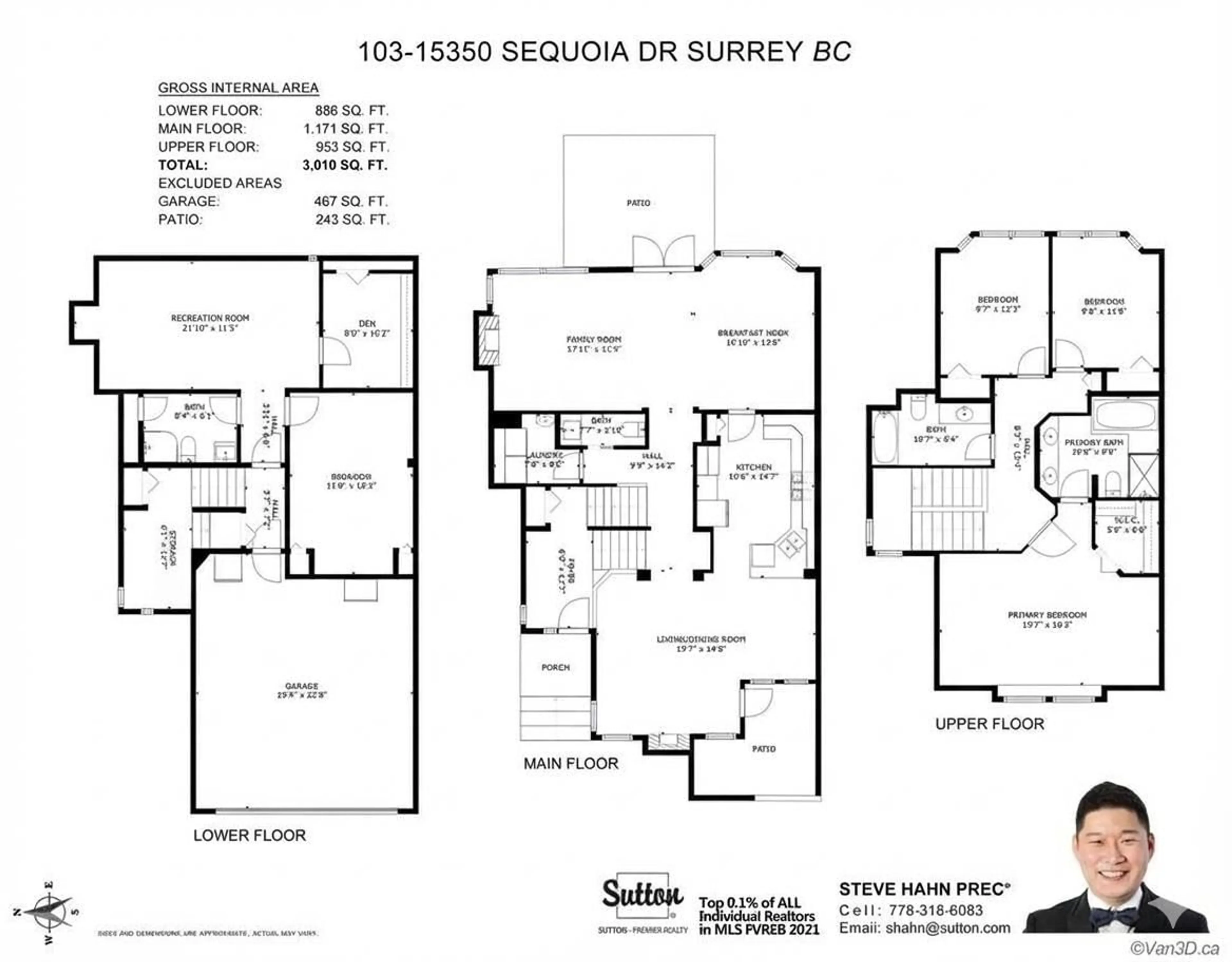 Floor plan for 103 - 15350 SEQUOIA DRIVE, Surrey British Columbia V3S8N5