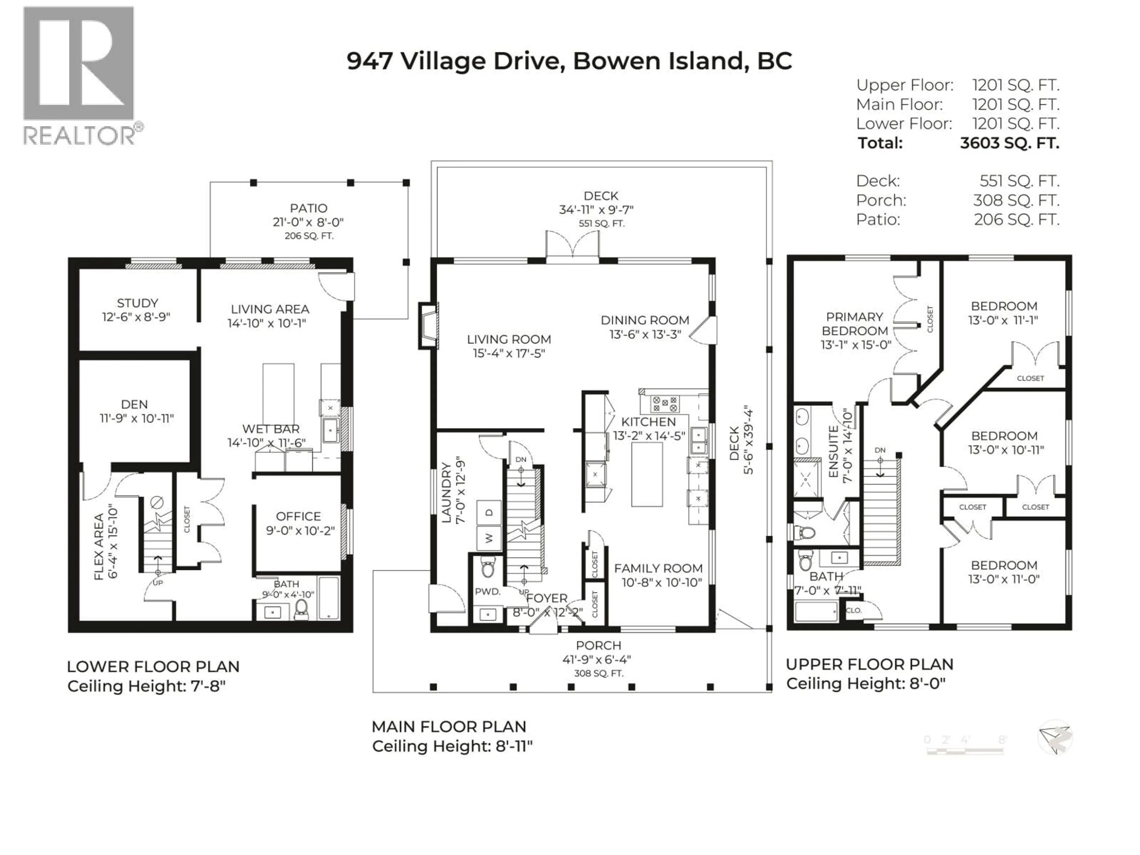 Floor plan for 947 VILLAGE DRIVE, Bowen Island British Columbia V0N1G1