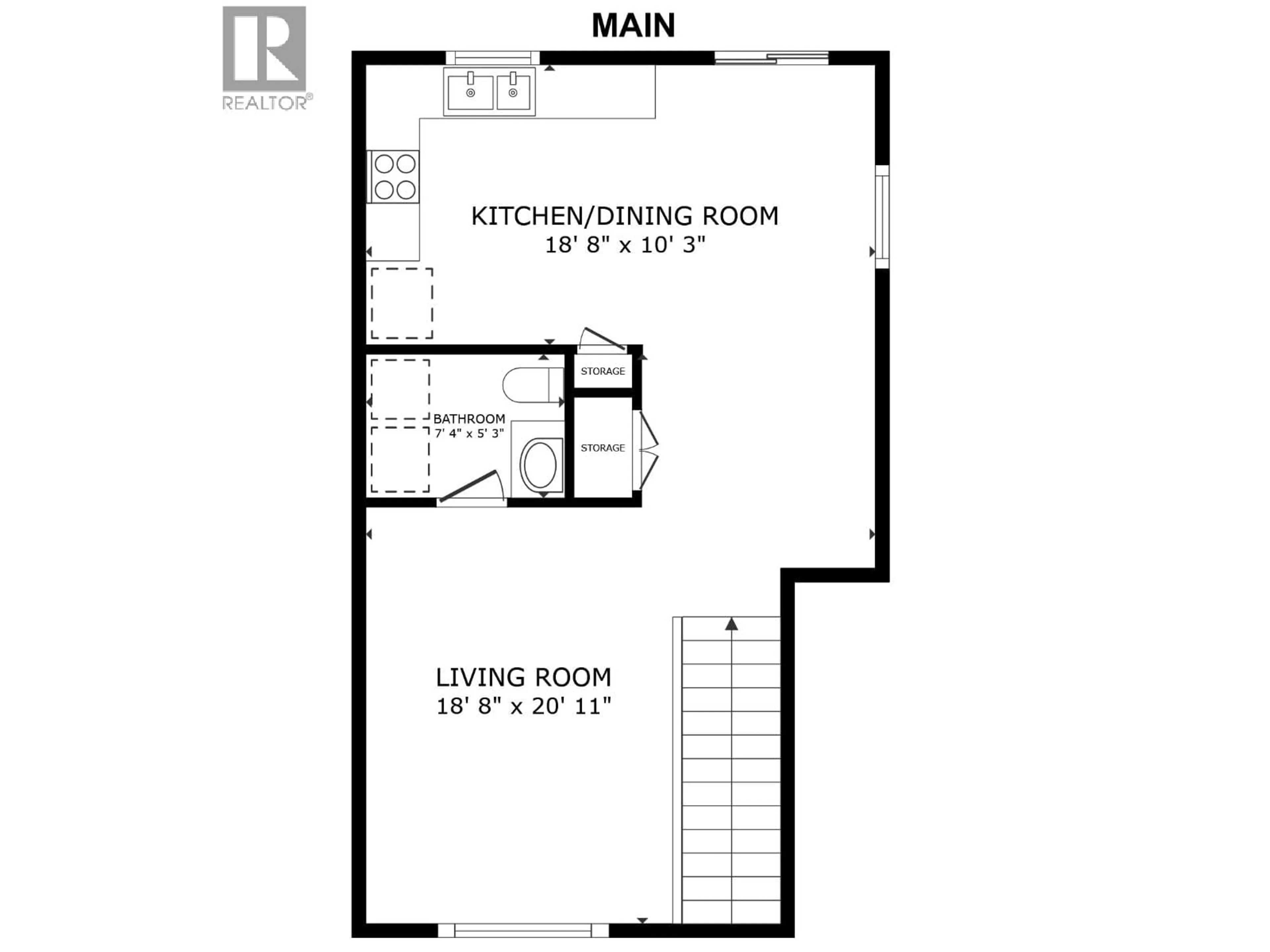 Floor plan for 8623 83 STREET, Fort St. John British Columbia V1J0G8