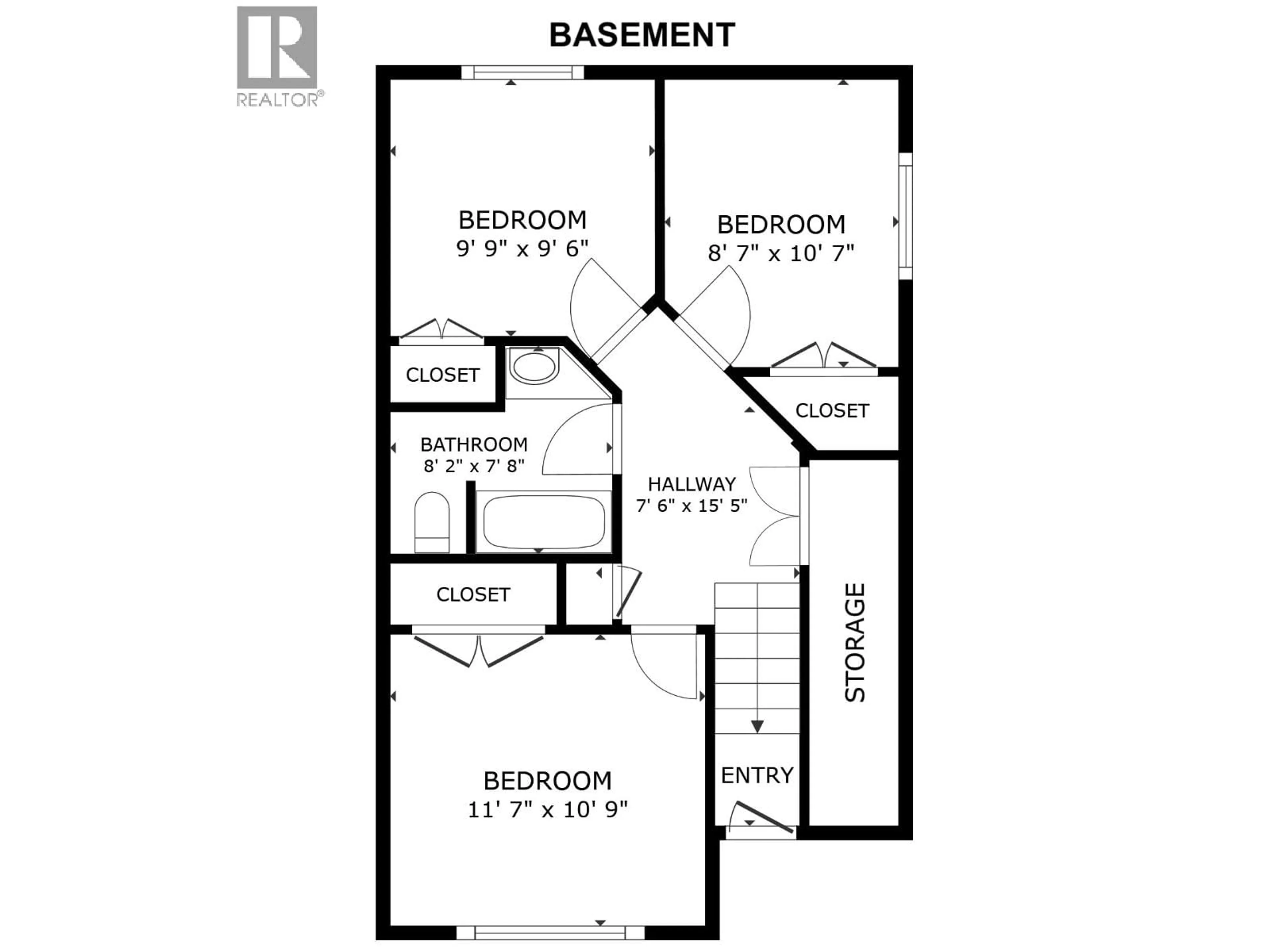 Floor plan for 8623 83 STREET, Fort St. John British Columbia V1J0G8