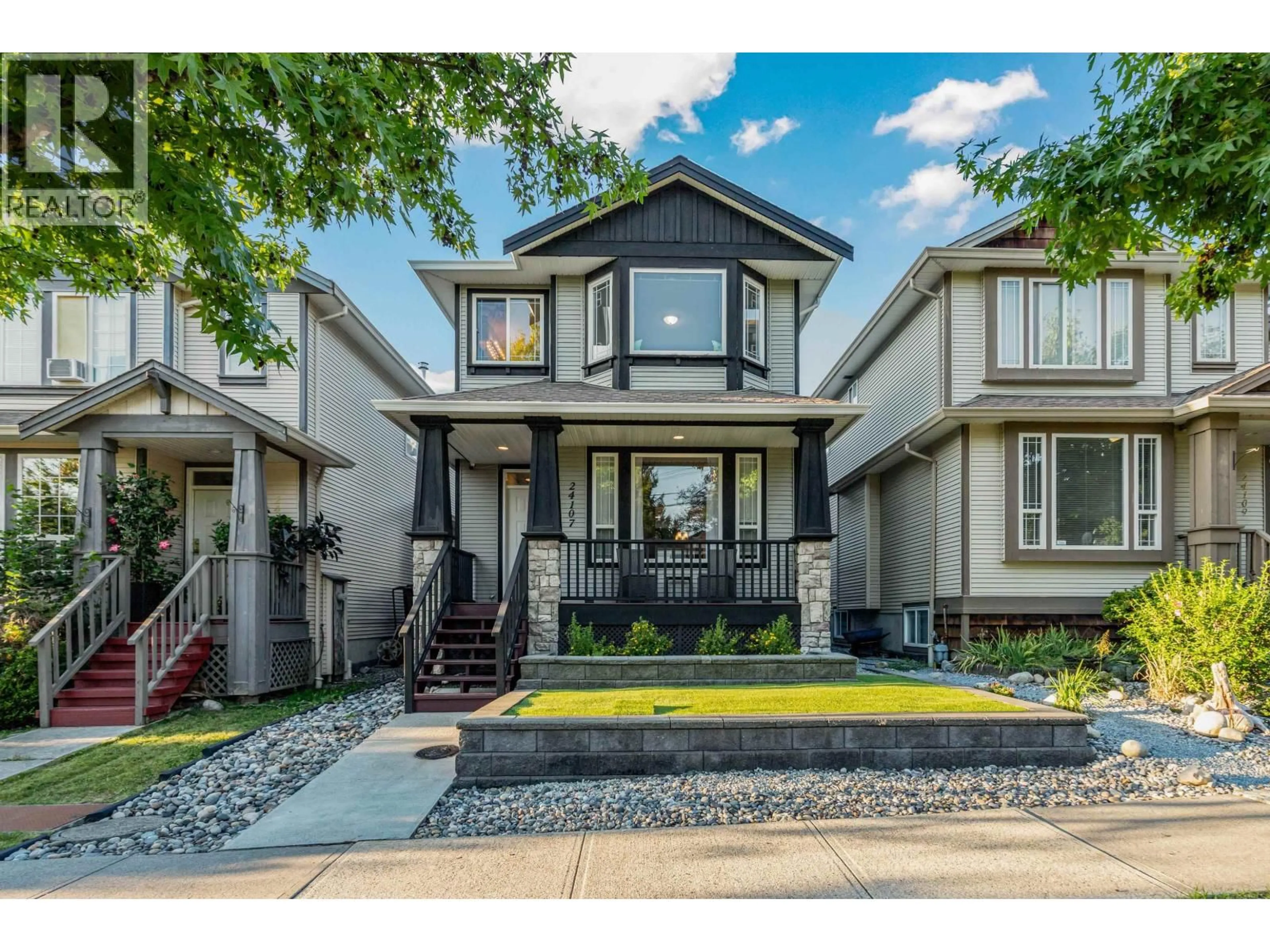 Home with vinyl exterior material, street for 24107 102 AVENUE, Maple Ridge British Columbia V2W2A2