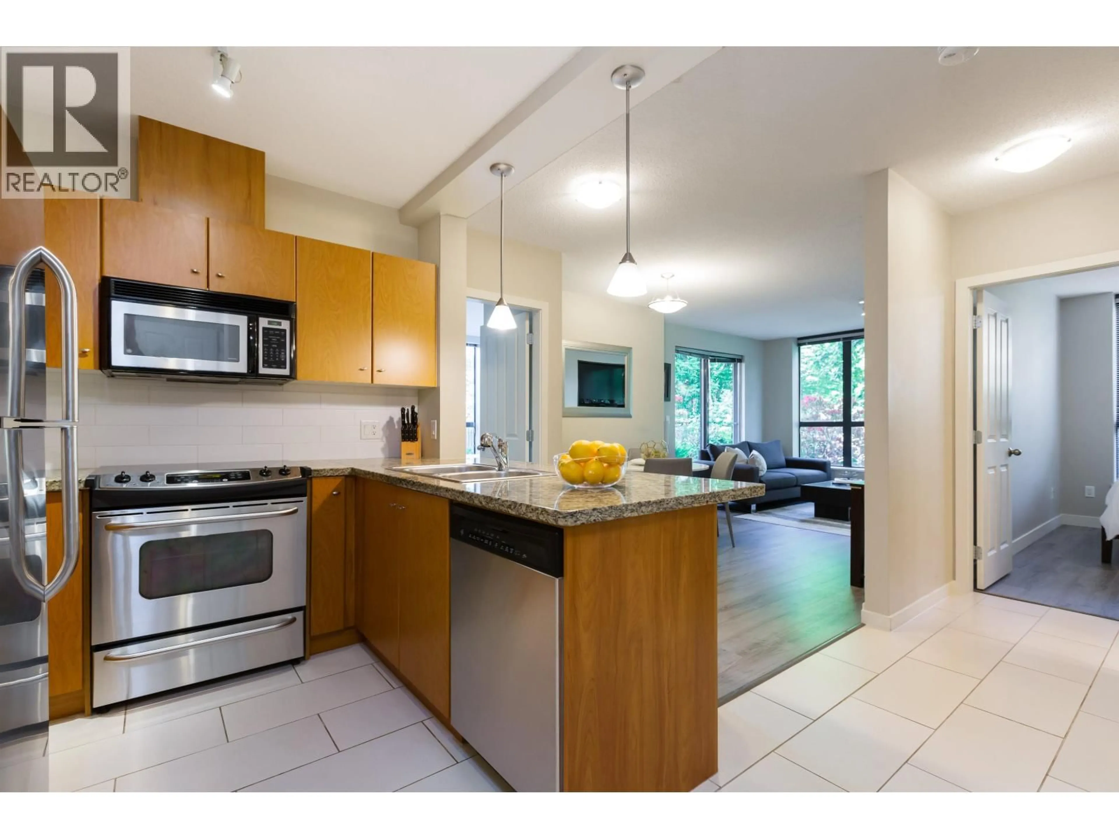 Open concept kitchen, ceramic/tile floor for 1204 - 511 ROCHESTER AVENUE, Coquitlam British Columbia V3K0A2