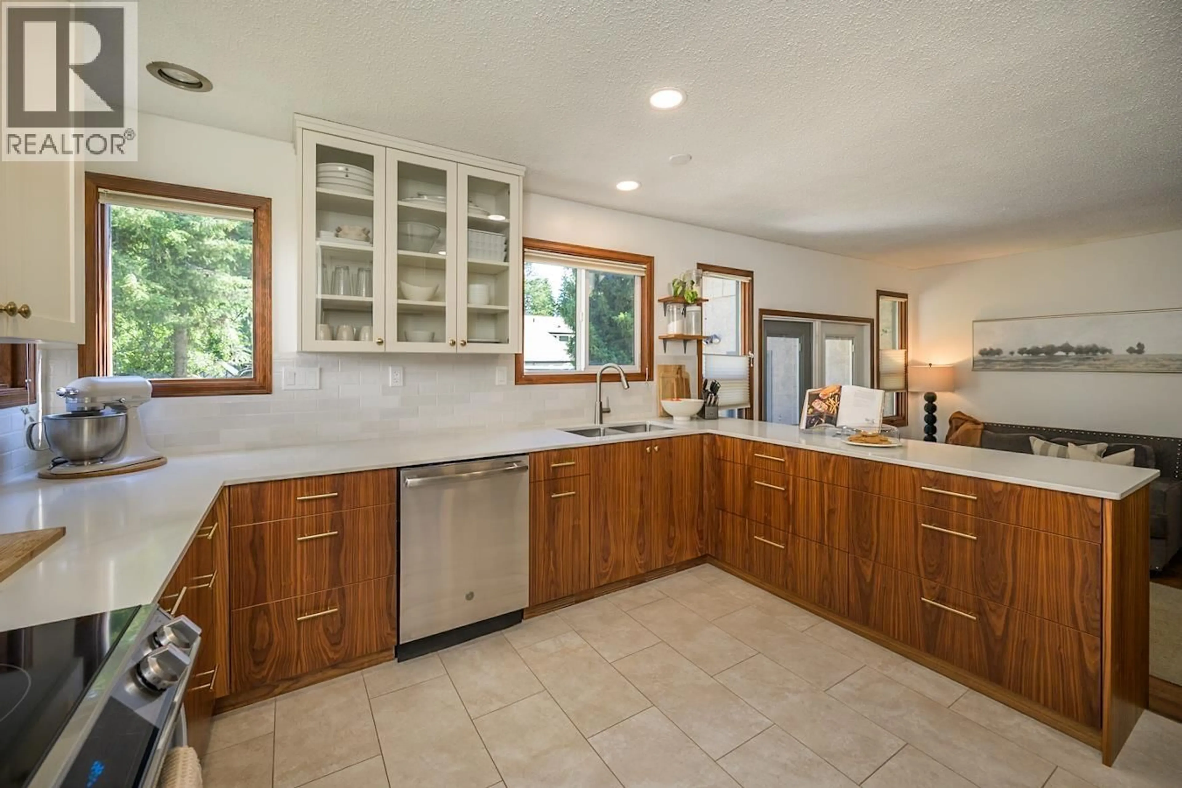 Open concept kitchen, ceramic/tile floor for 5620 MCGRATH PLACE, Prince George British Columbia V2N3S8