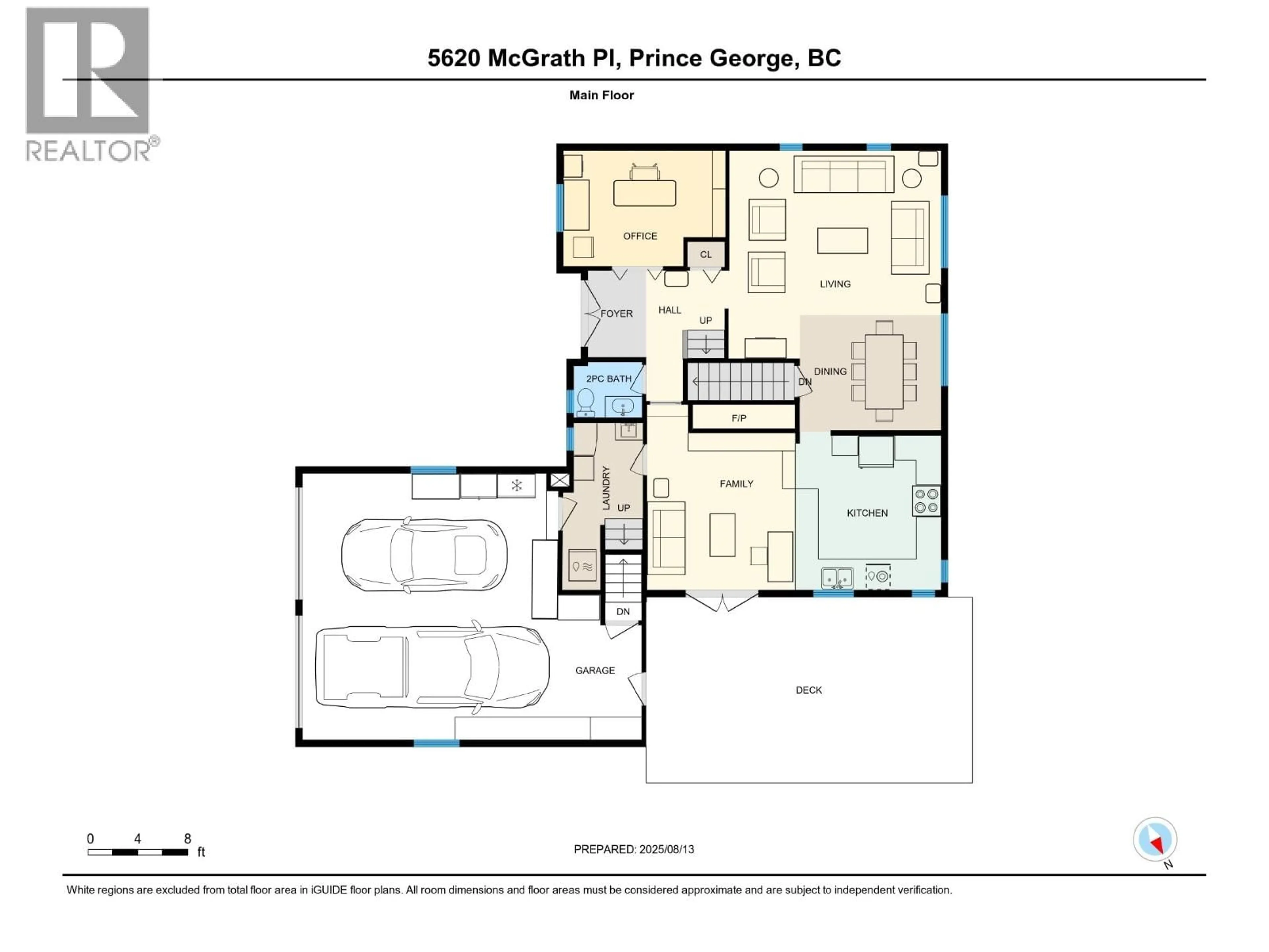 Floor plan for 5620 MCGRATH PLACE, Prince George British Columbia V2N3S8