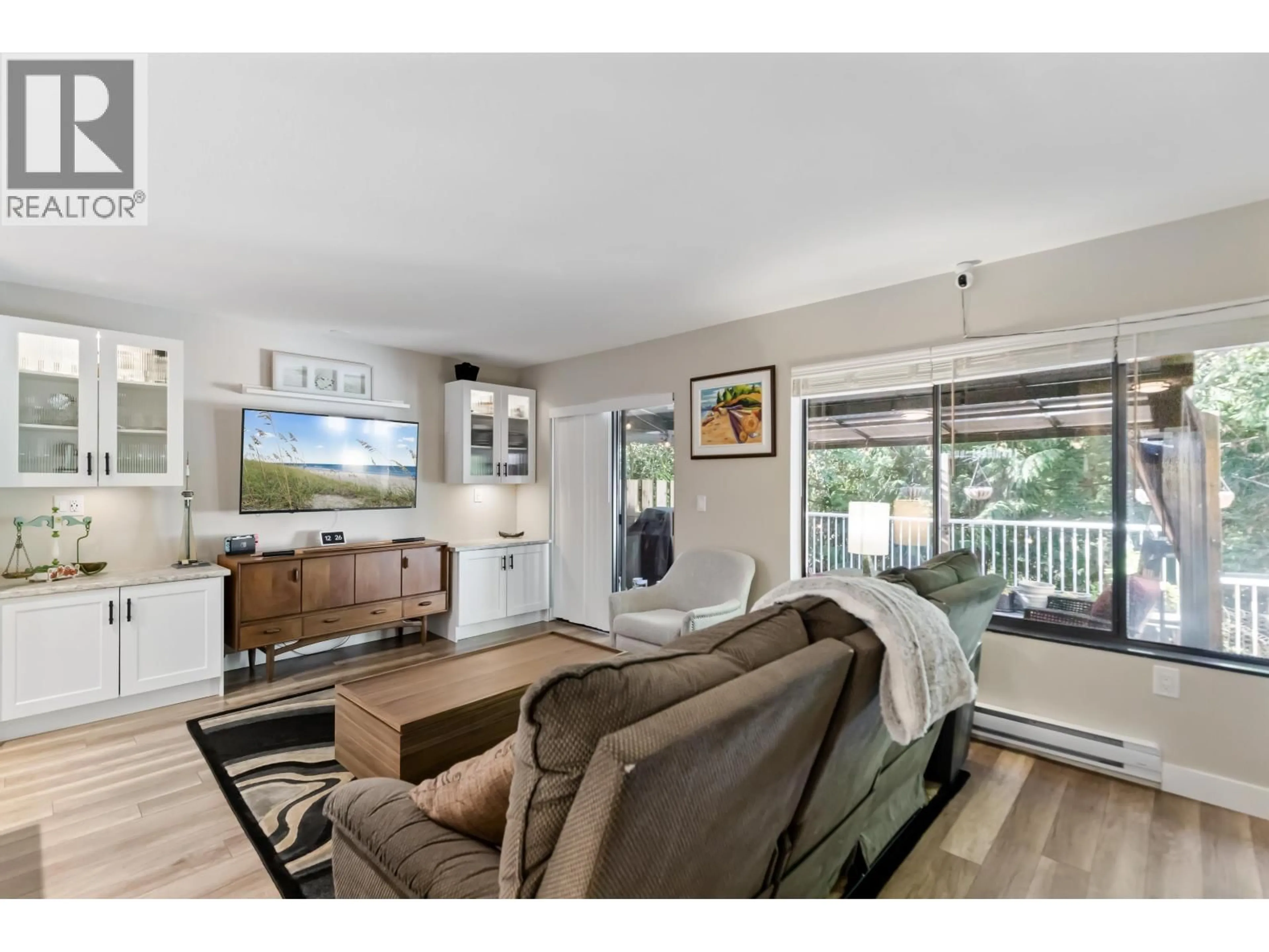 Living room with furniture, wood/laminate floor for 19 - 12227 SKILLEN STREET, Maple Ridge British Columbia V2X4X4