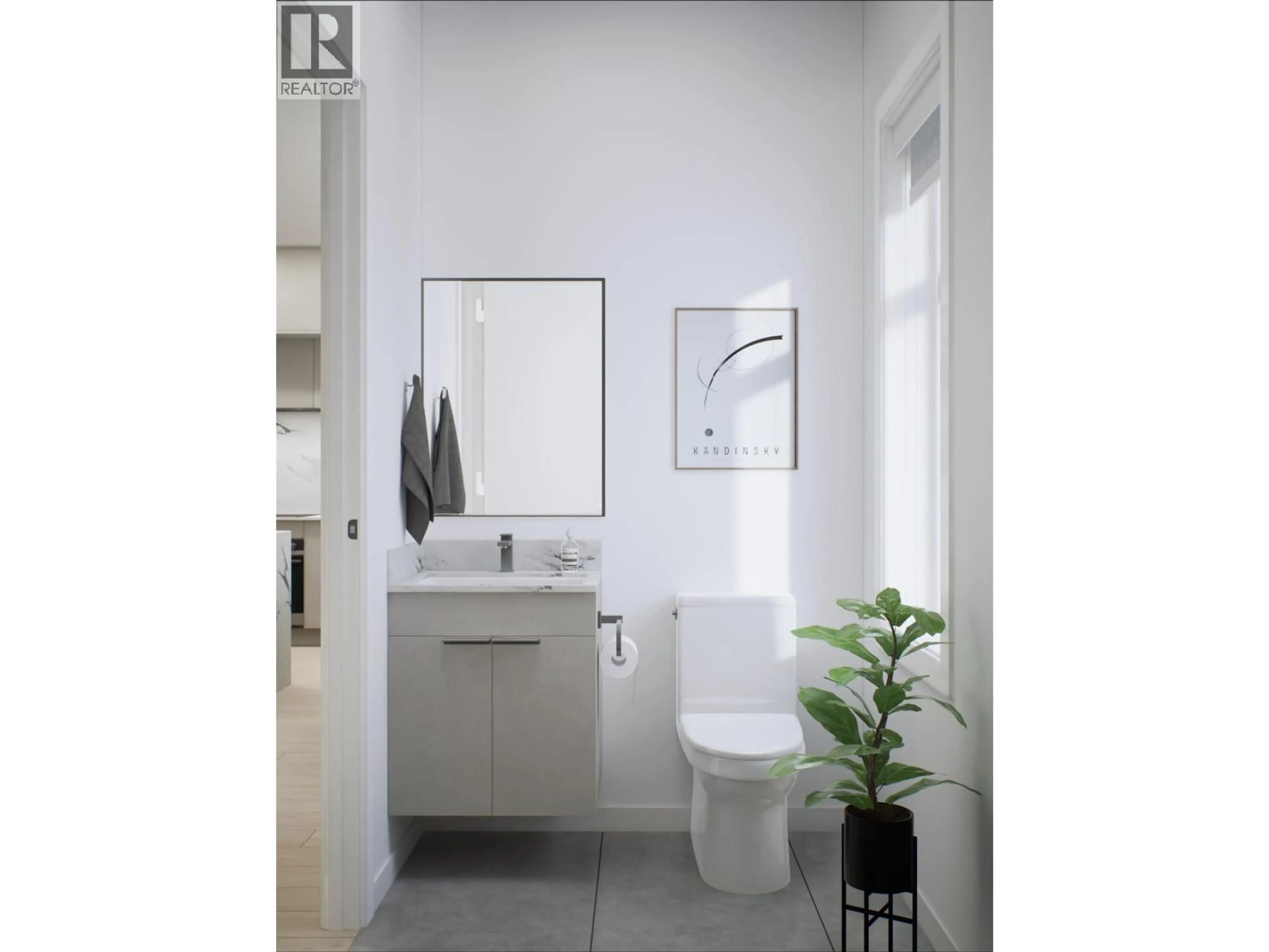 Contemporary bathroom, ceramic/tile floor for 111 - 433 3RD STREET, North Vancouver British Columbia V7L1G3