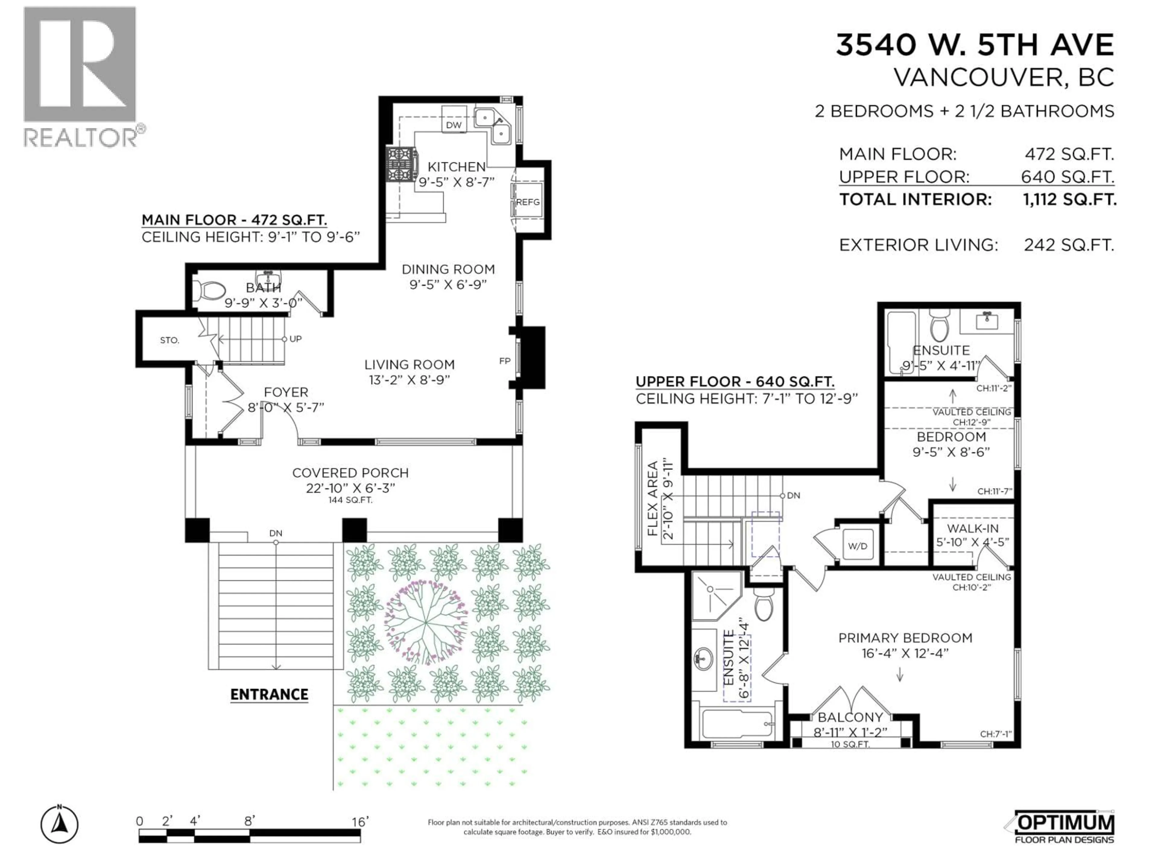 Floor plan for 3540 5TH AVENUE, Vancouver British Columbia V6R1R9