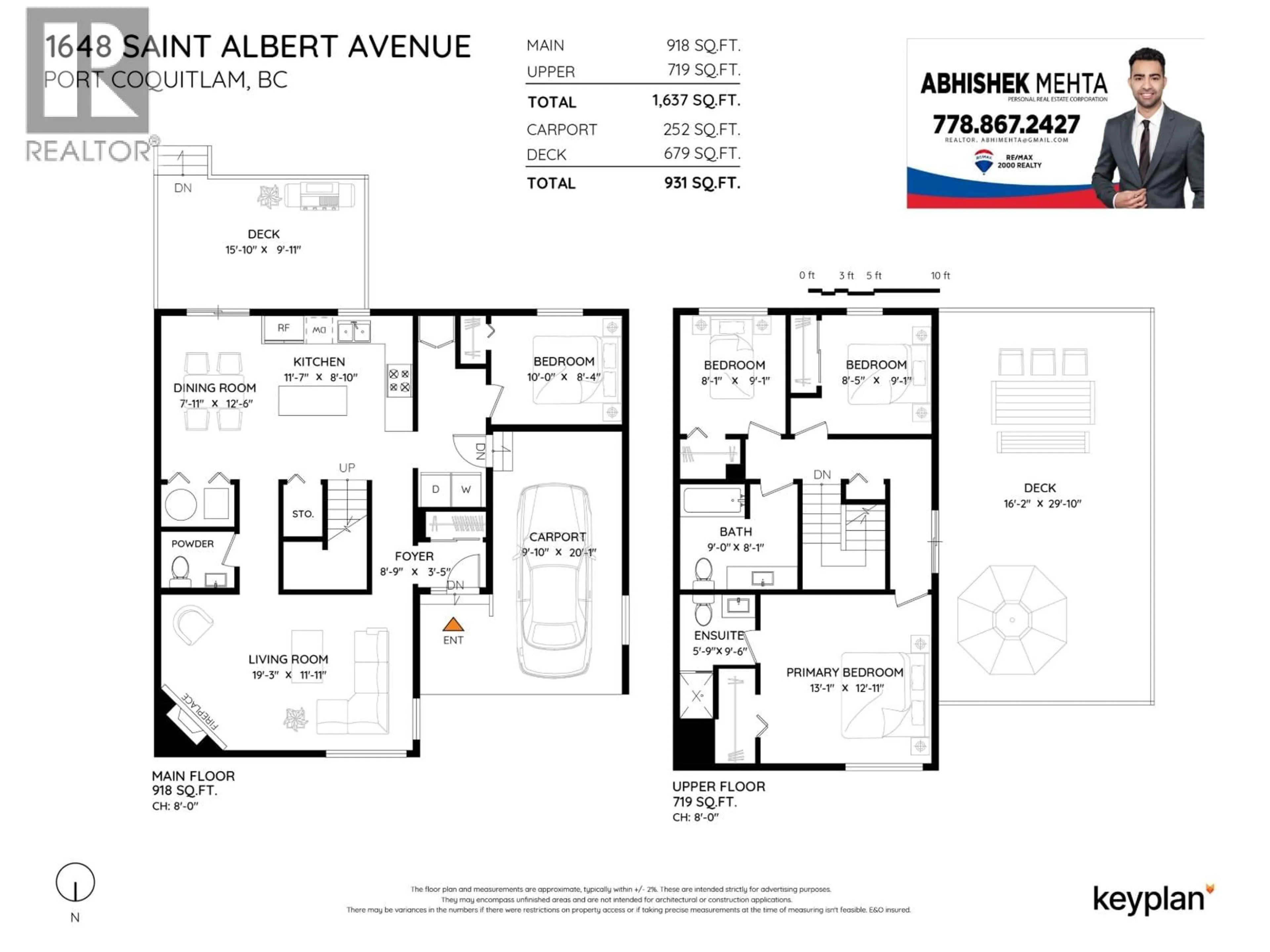 Floor plan for 1648 ST. ALBERT AVENUE, Port Coquitlam British Columbia V3B5E7