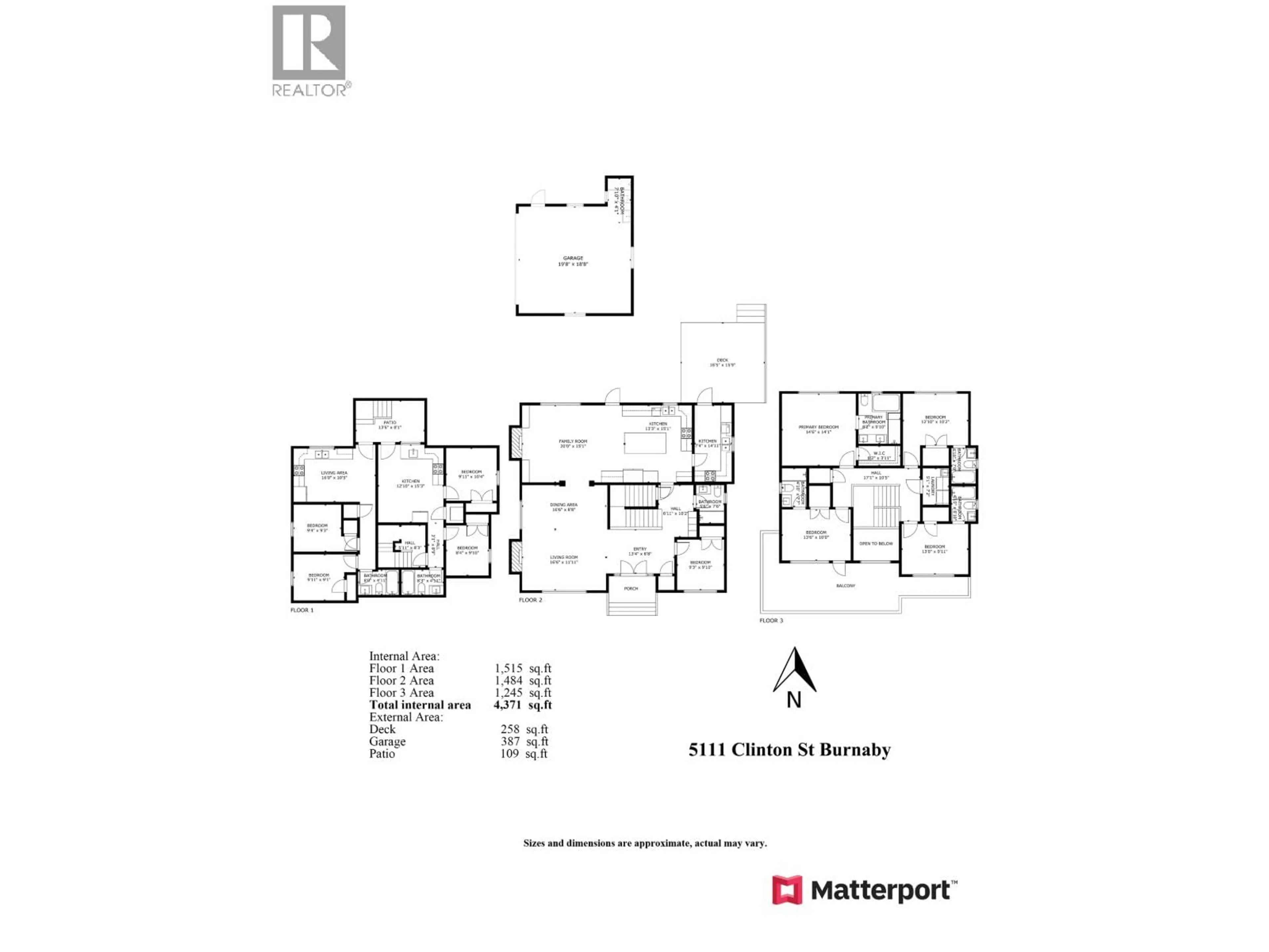 Floor plan for 5111 CLINTON STREET, Burnaby British Columbia V5J2L5