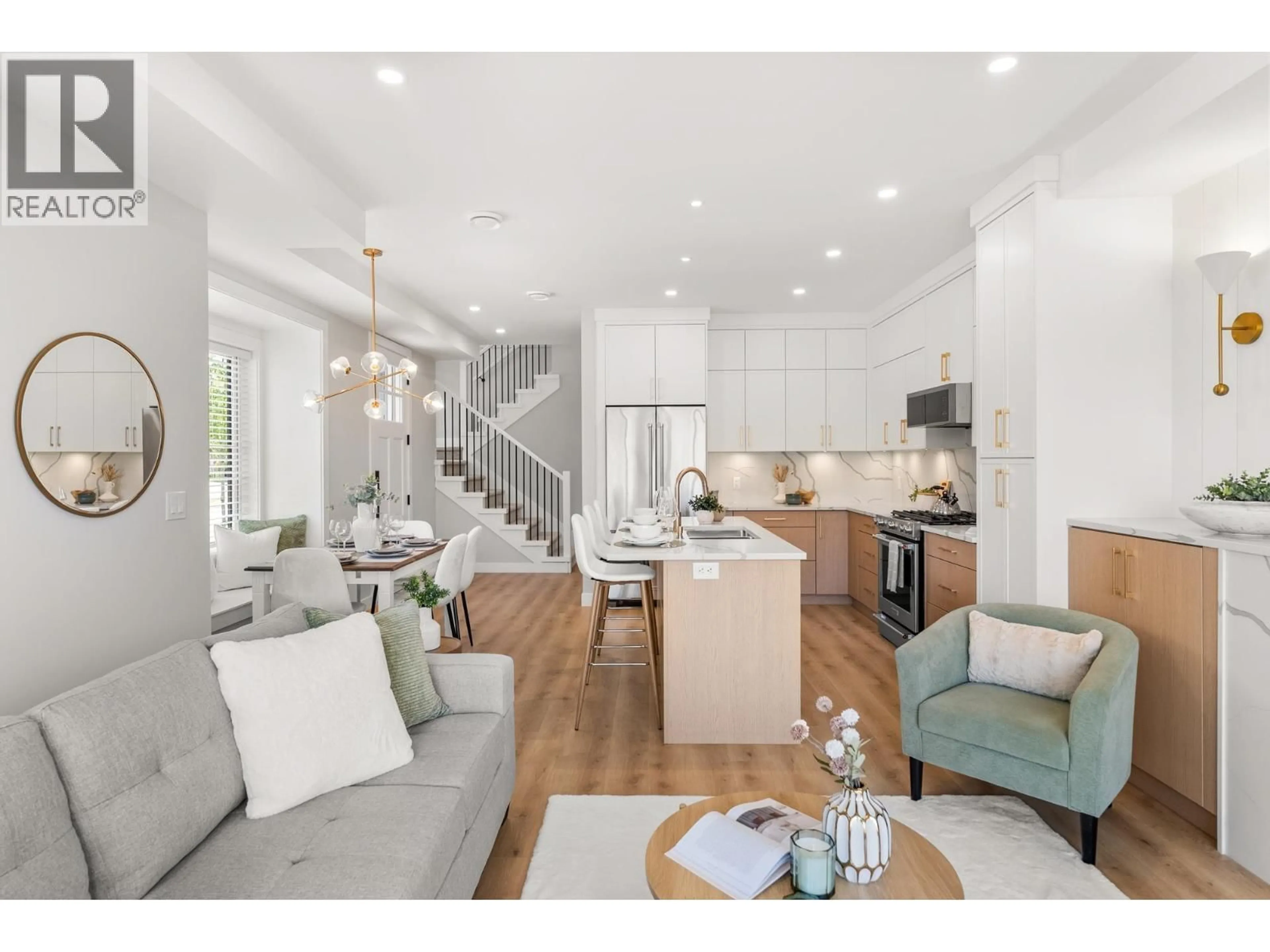 Open concept kitchen, wood/laminate floor for 11811 DUNFORD ROAD, Richmond British Columbia V7E3M6