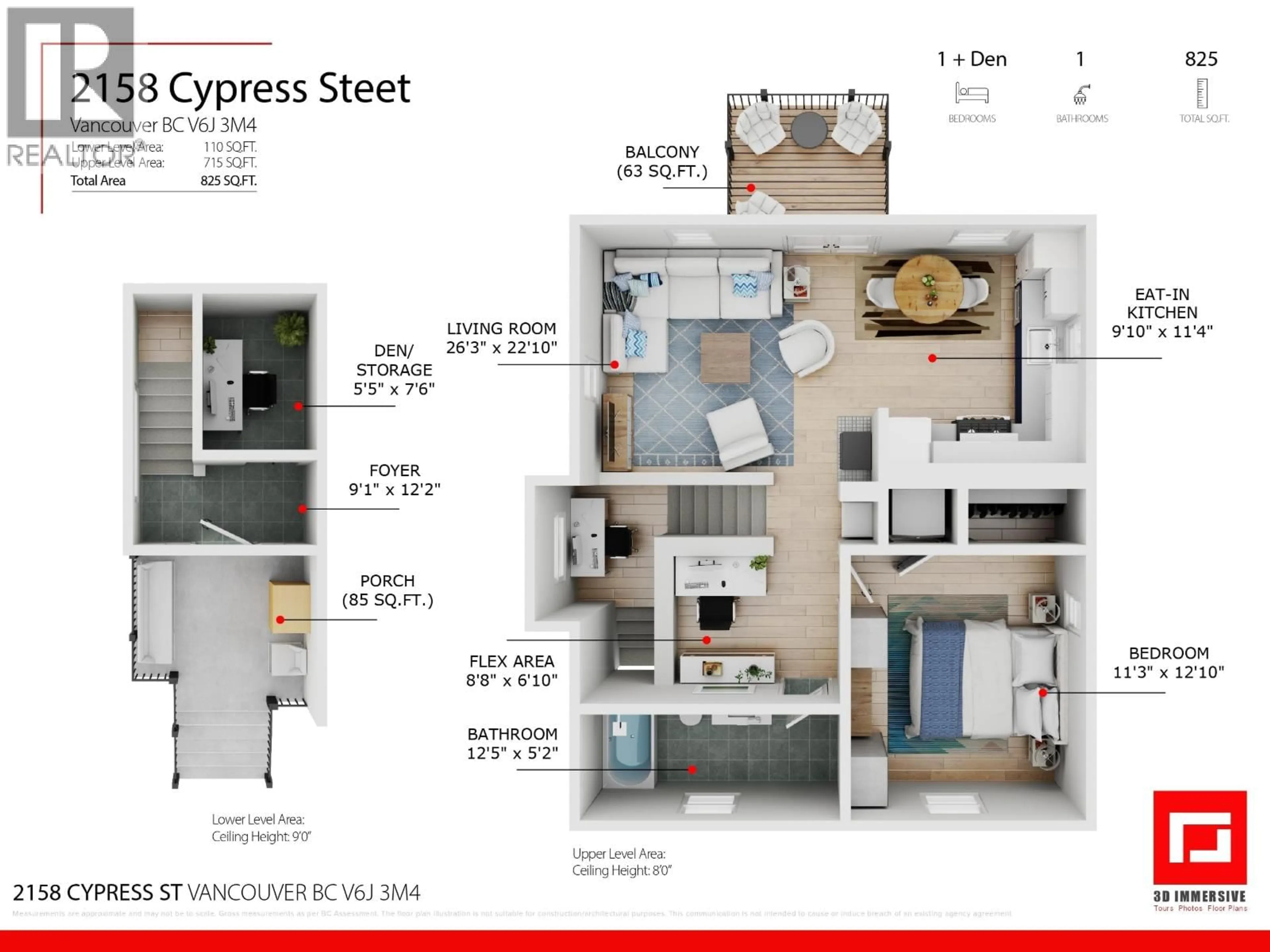 Floor plan for 2158 CYPRESS STREET, Vancouver British Columbia V6J3M4