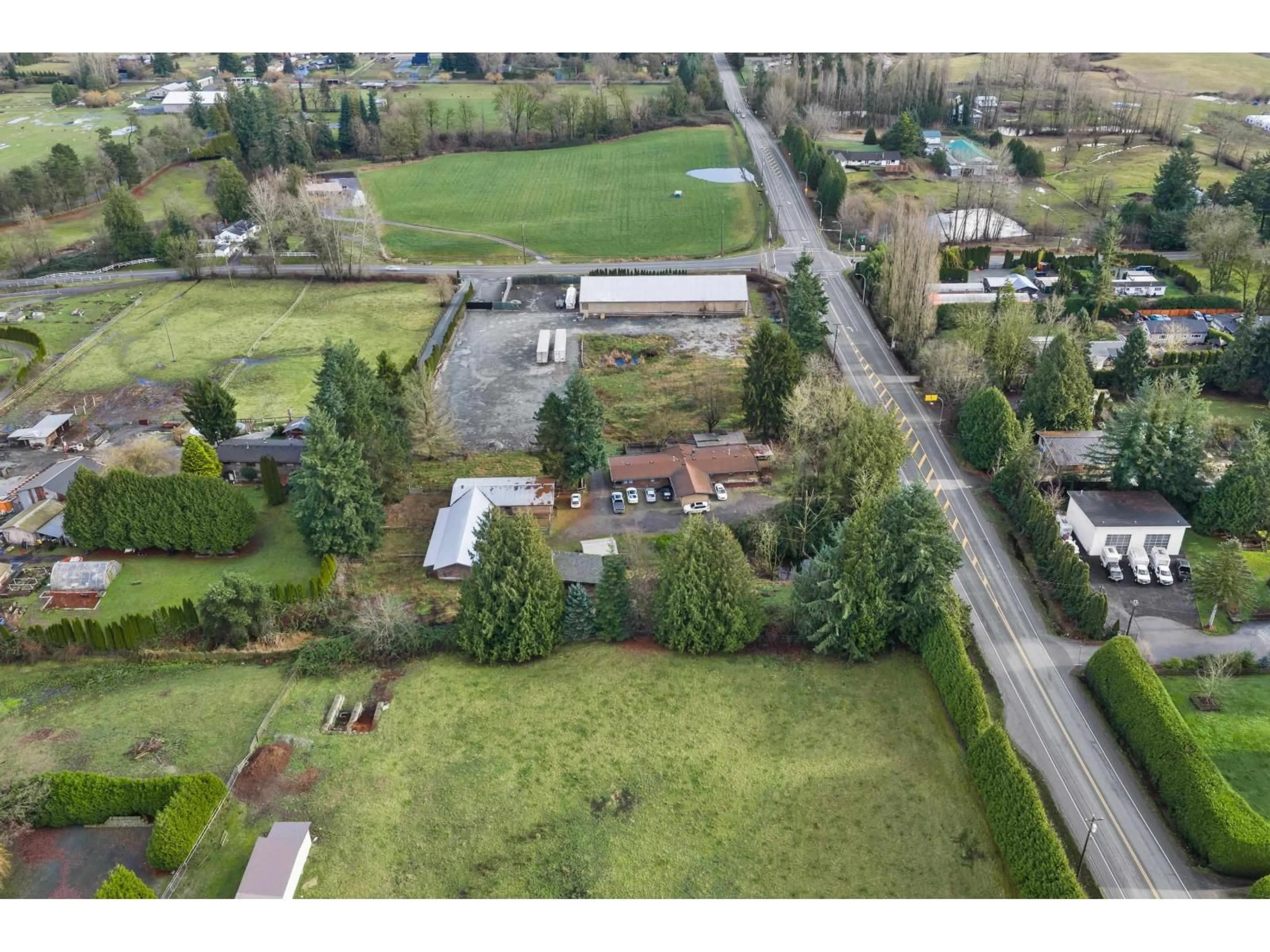 A pic from outside/outdoor area/front of a property/back of a property/a pic from drone, street for 24733 16 AVENUE, Langley British Columbia V2Z1J4