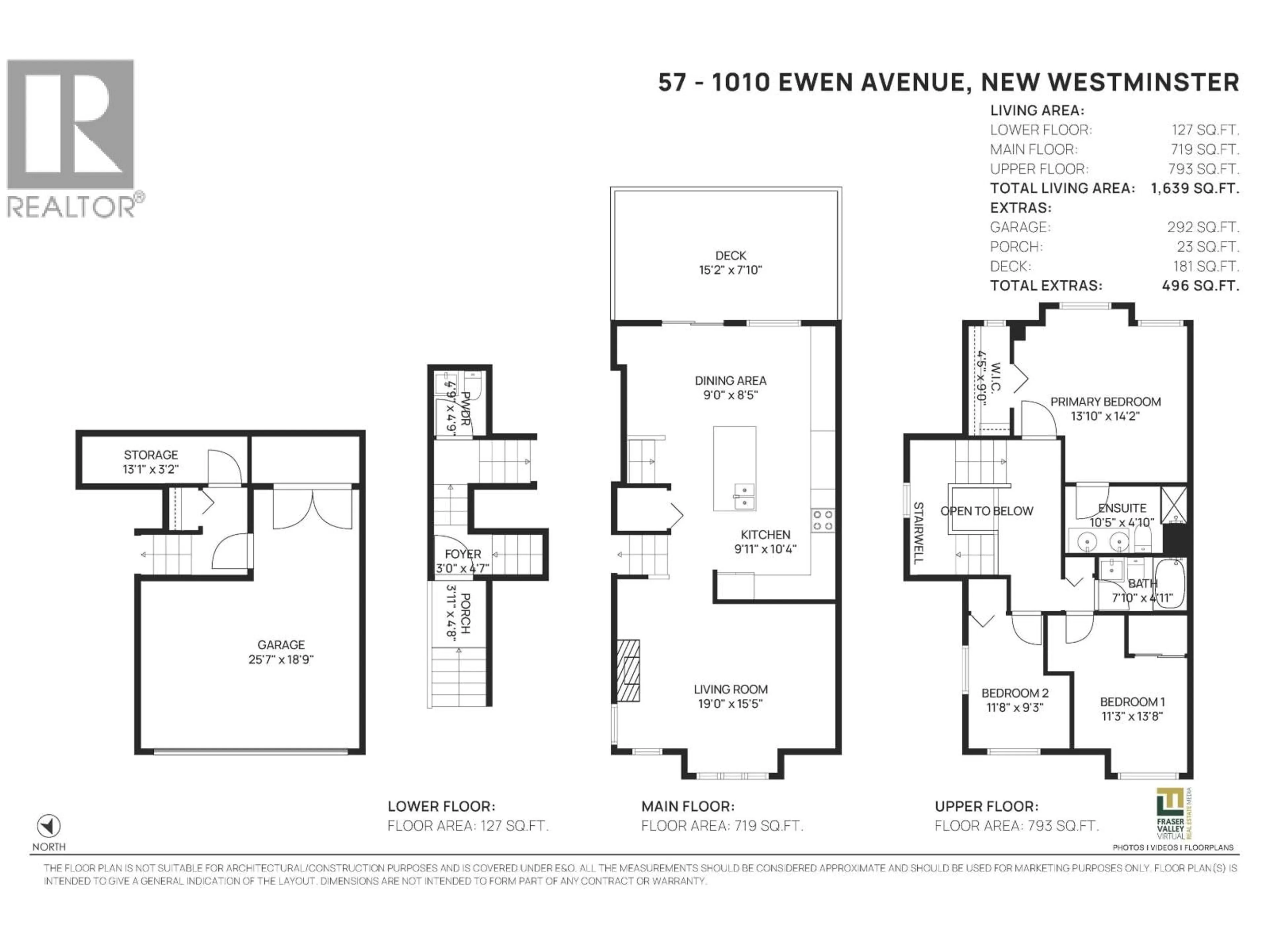 Floor plan for 57 - 1010 EWEN AVENUE, New Westminster British Columbia V3M5C9