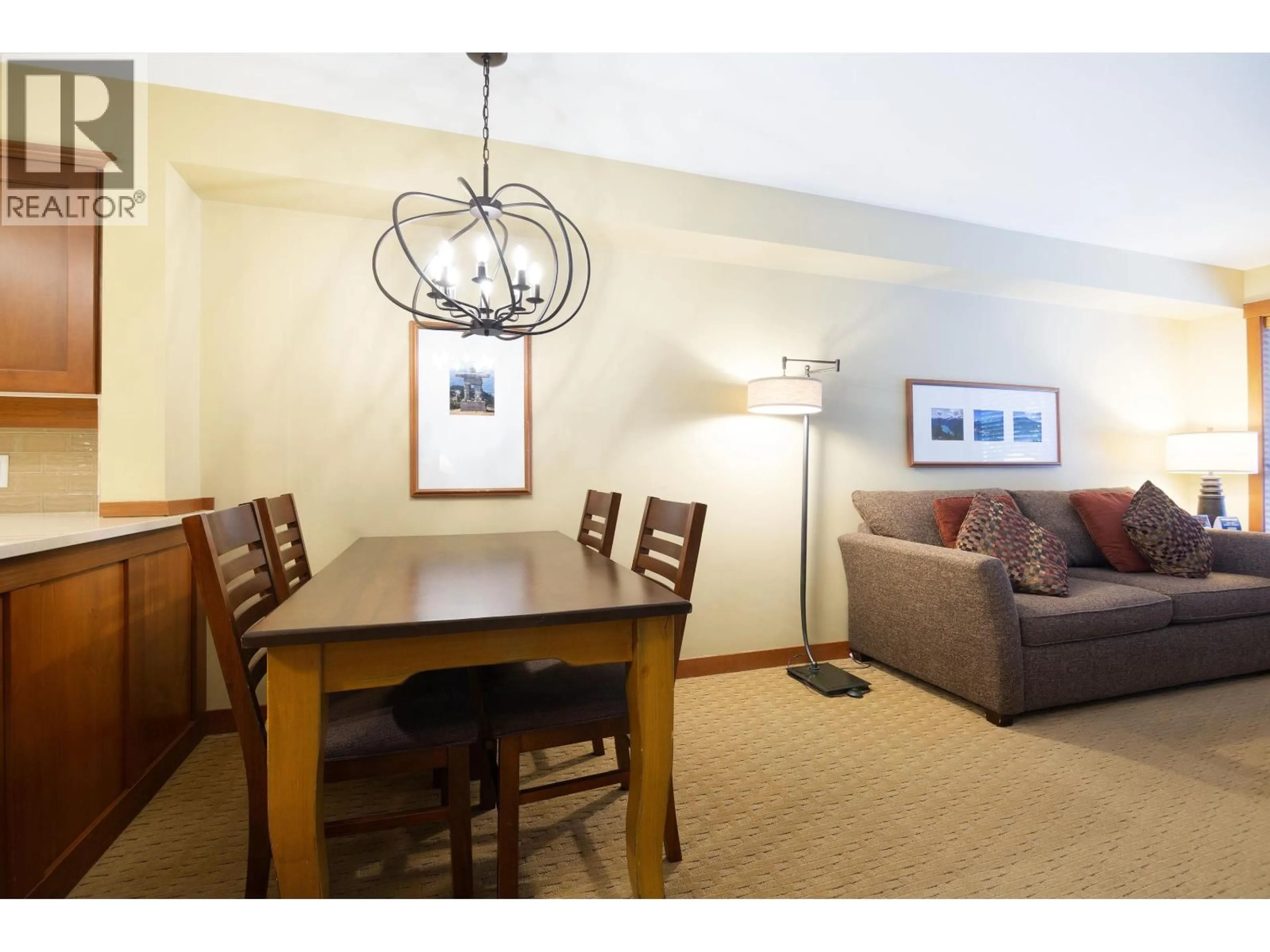 Dining room, wood/laminate floor for 318 G1 - 4653 BLACKCOMB WAY, Whistler British Columbia V8E0Y9