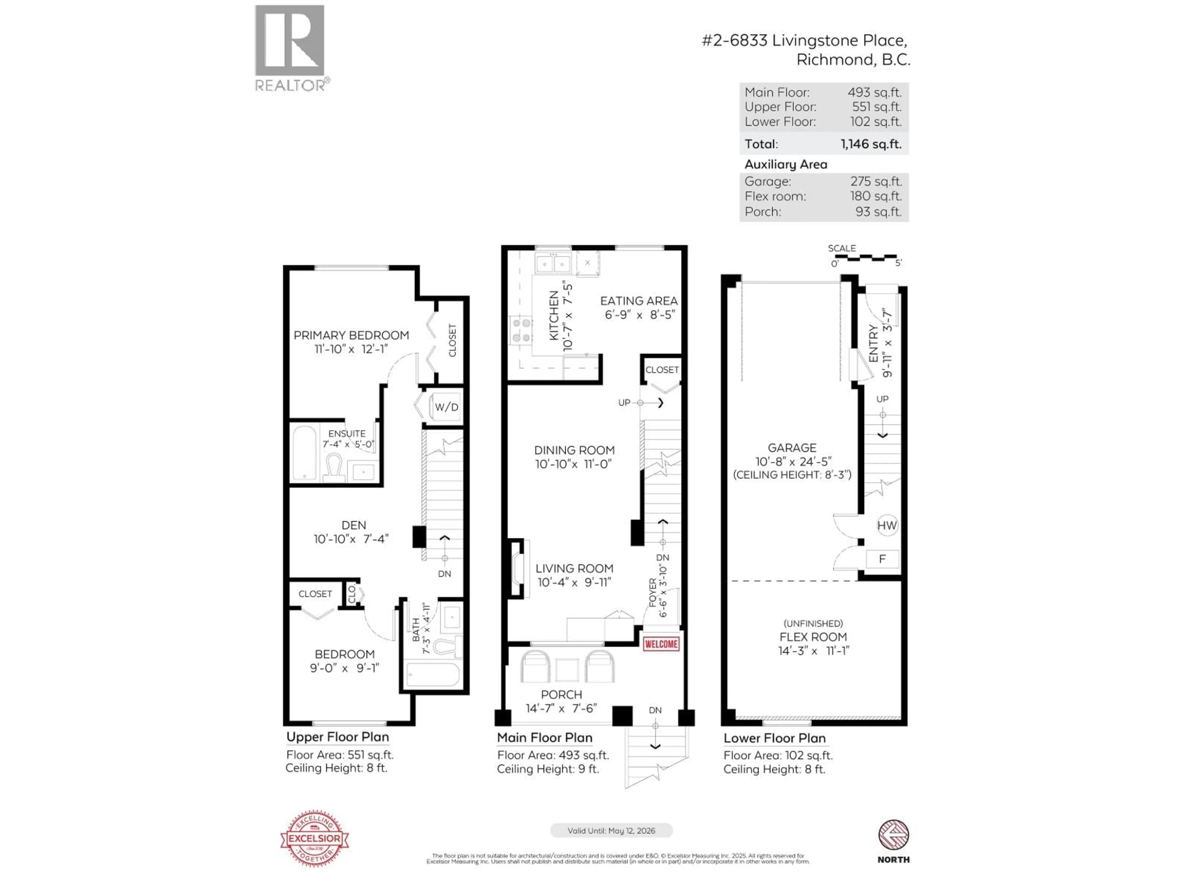 Floor plan for 2 - 6833 LIVINGSTONE PLACE, Richmond British Columbia V7C5T1