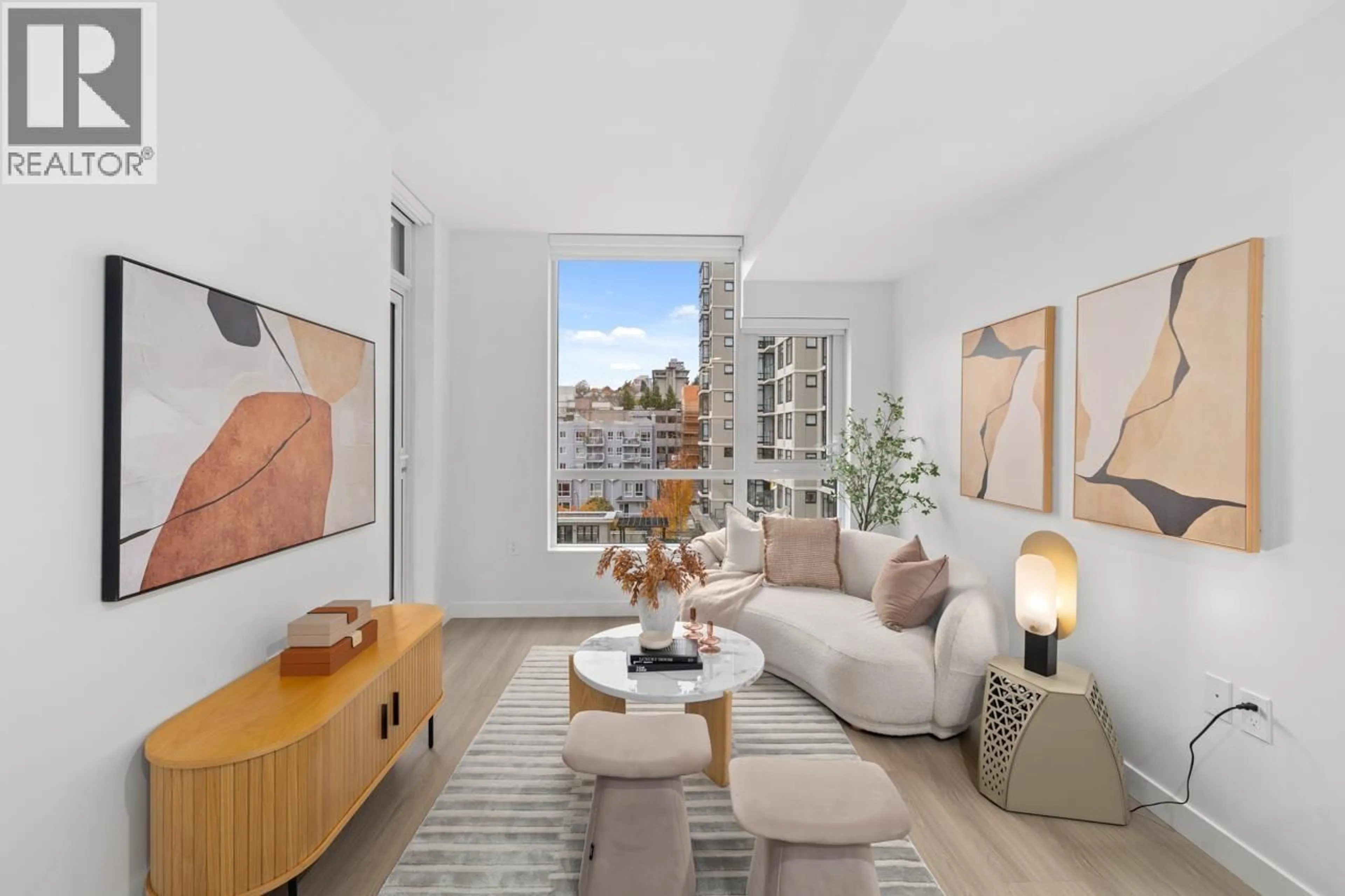 Living room with furniture, unknown for 803 - 618 CARNARVON STREET, New Westminster British Columbia V3M0N9