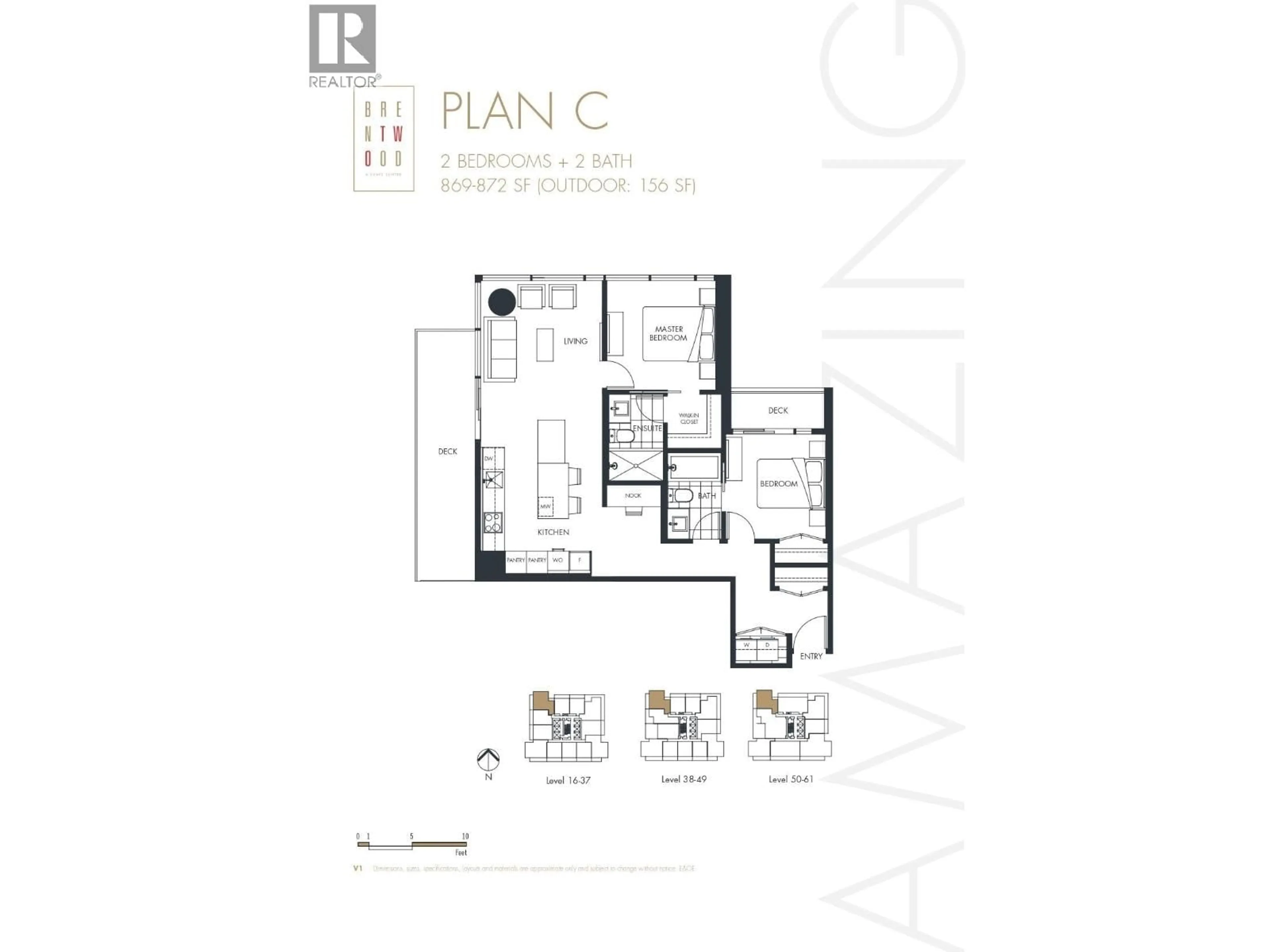Floor plan for 5006 - 1955 ALPHA WAY, Burnaby British Columbia V5C0K6