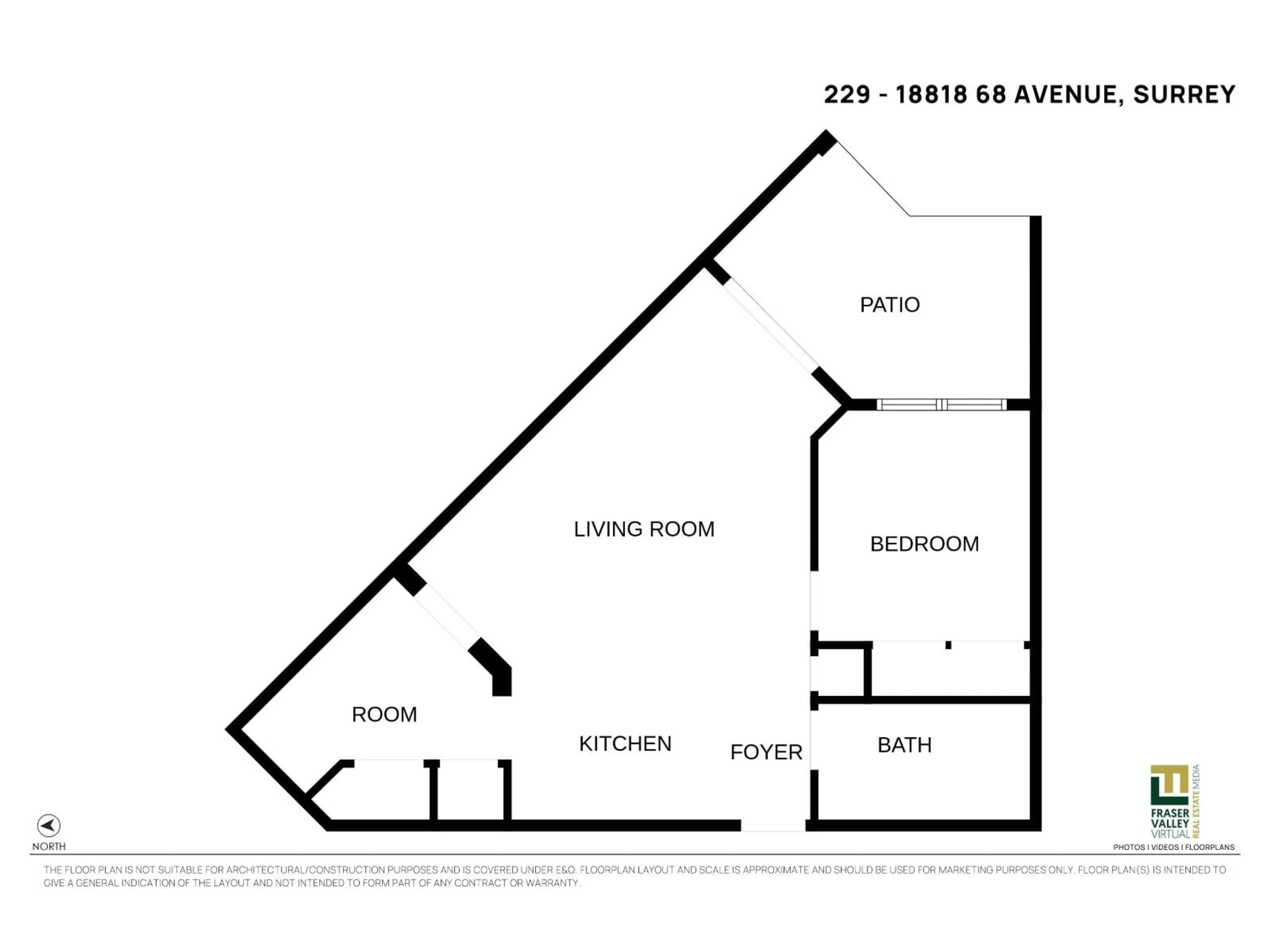 Floor plan for 229 - 18818 68 AVENUE, Surrey British Columbia V4N6K2